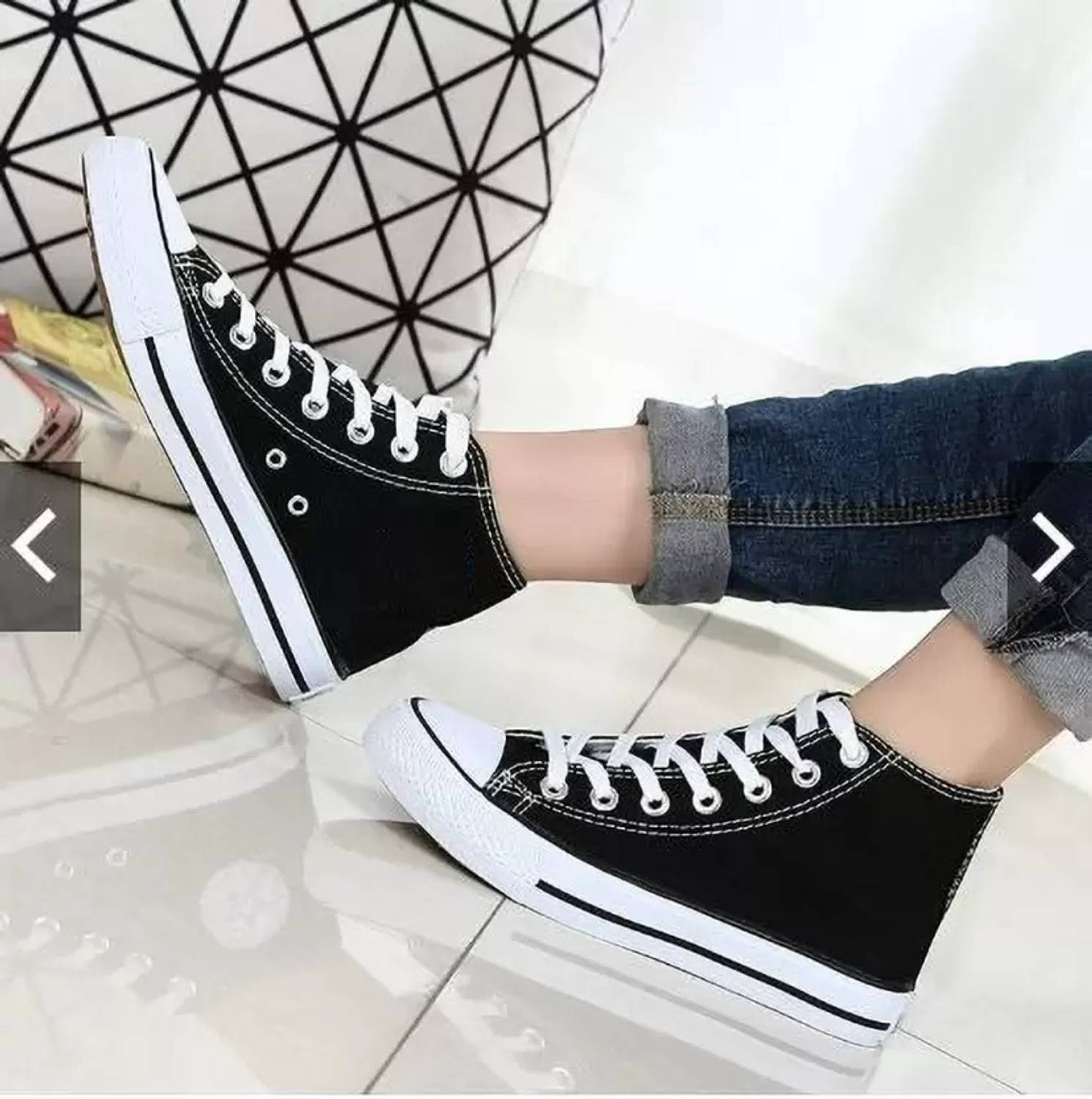 ALKERA High Tops Unisex Black