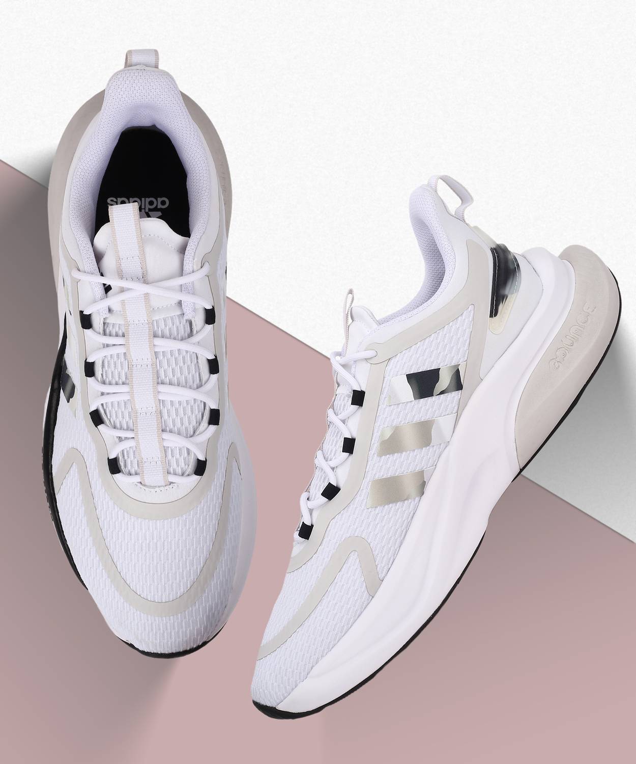 adidas gazelle silver green womens Adidas Alphabounce Men's Shoes Footwear White-Core Black  Sports Plaza NY