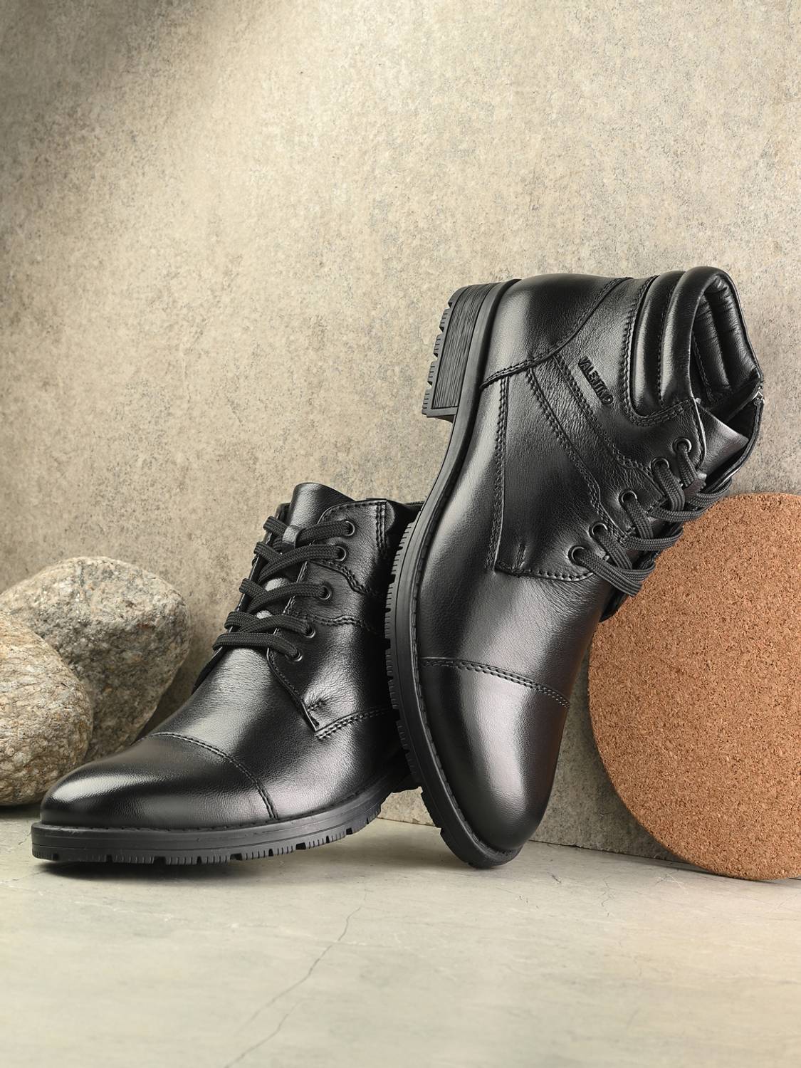 VALENTINO Men Black Boots - Image 2