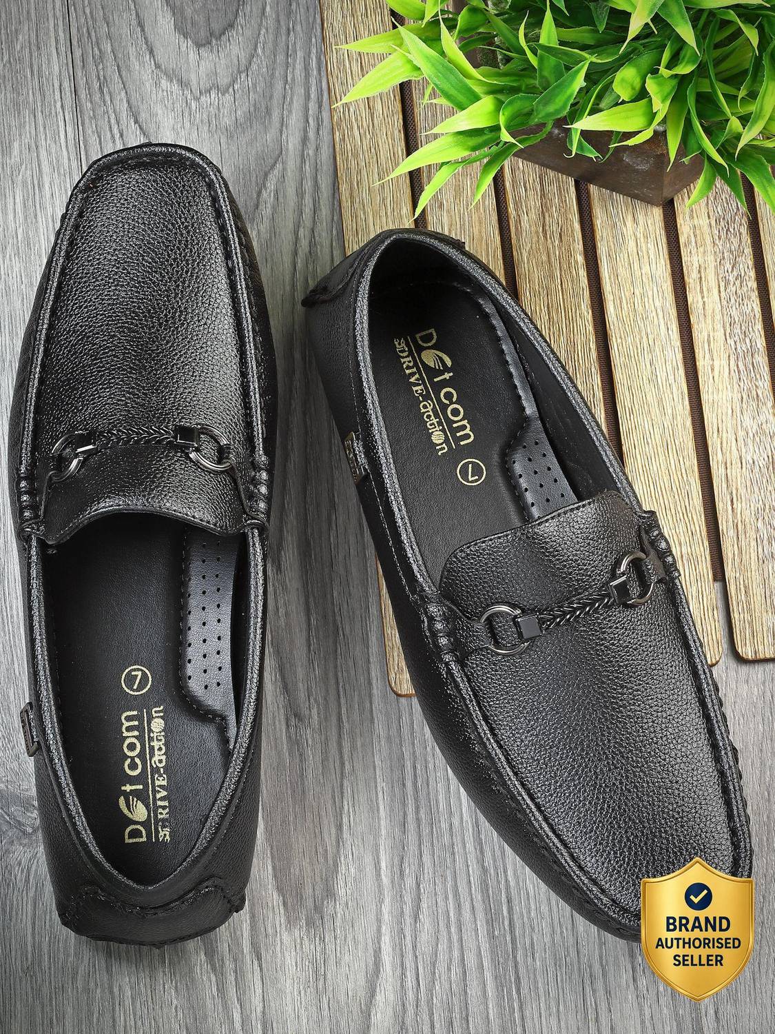 action DOTCOM DRIVE-163 Microfiber Classic Comfortable Retro Durable Casual Slip-On Loafers For Men