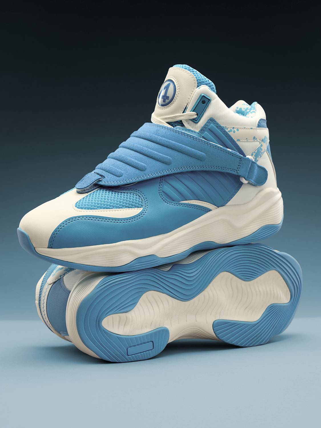 The Souled Store Fantastic 4 Quantum Step Sneakers Blue - Image 2