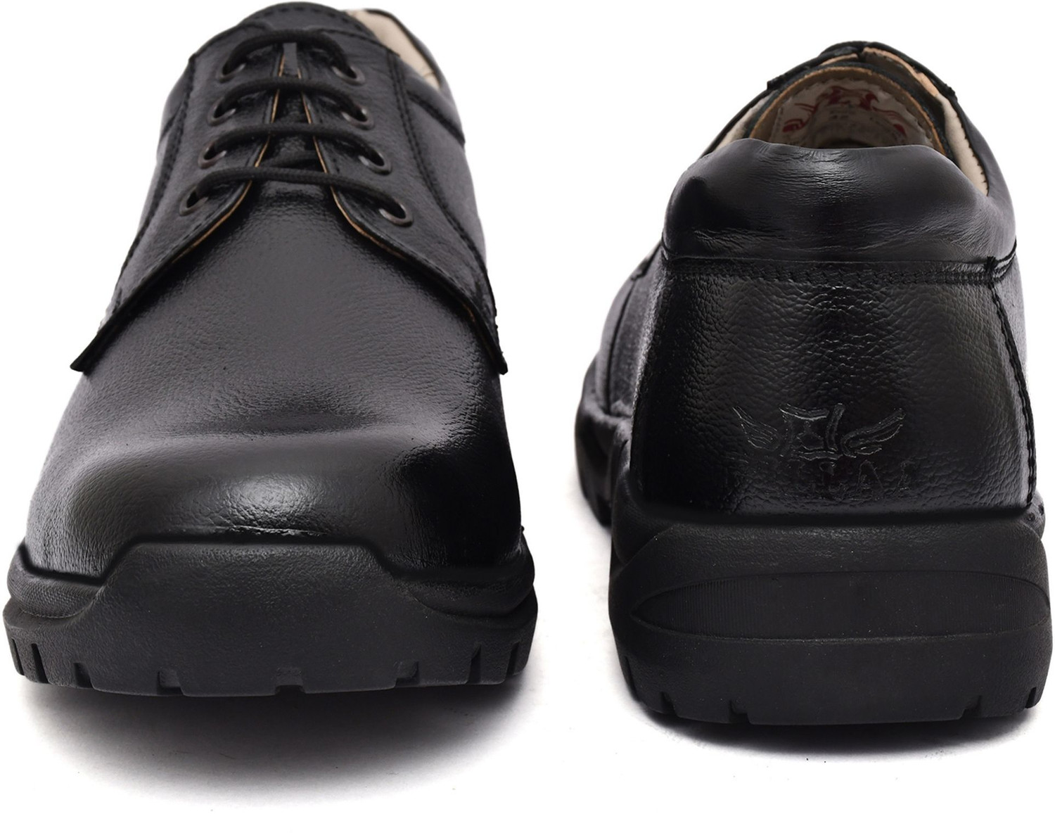 Image of PILLAA Genuine Leather Formal Lightweight Steel Toe Safety Shoes Corporate Casuals For Men