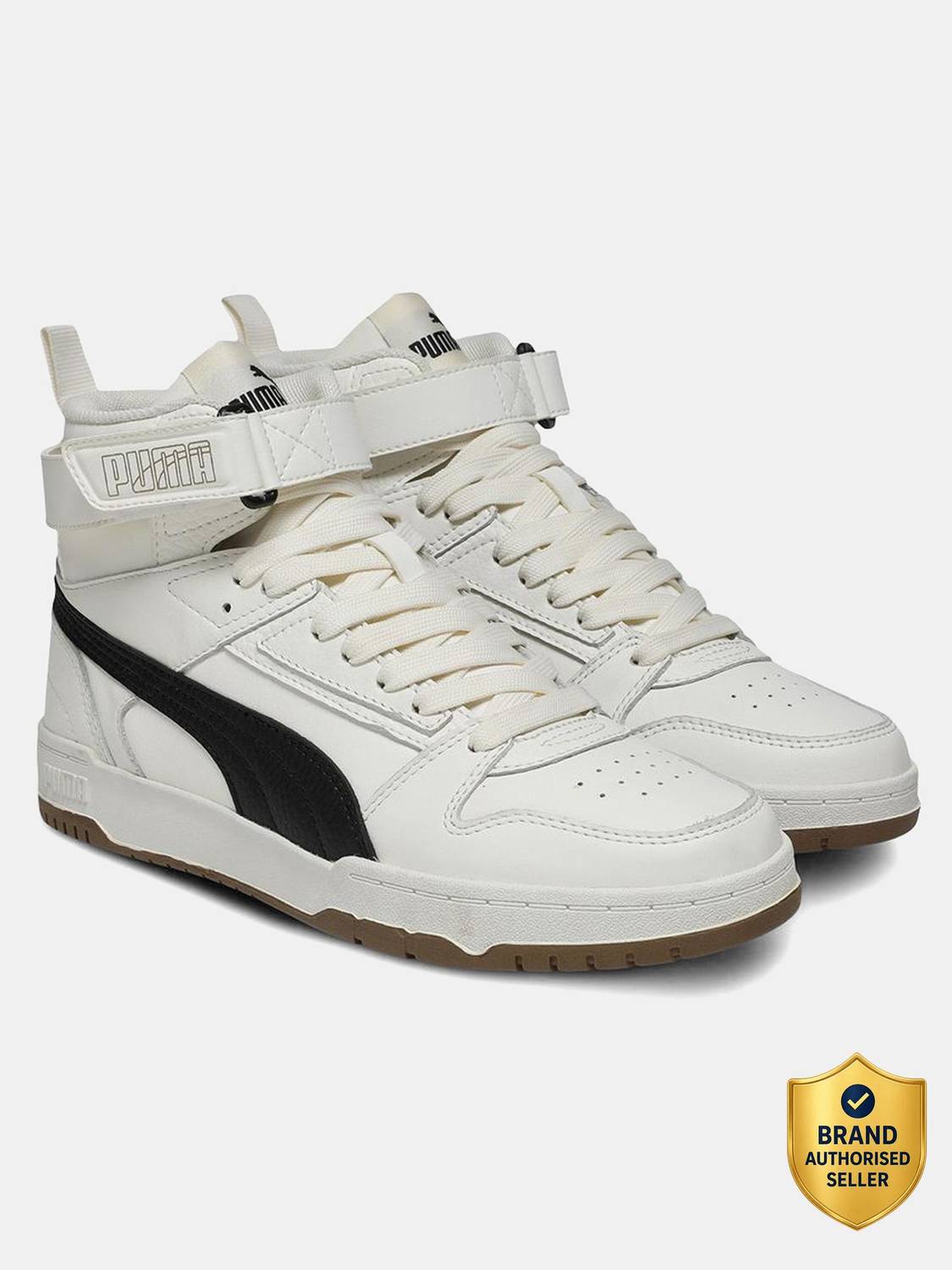 PUMA Court Shatter Mid White Men's Sneakers - Image 1