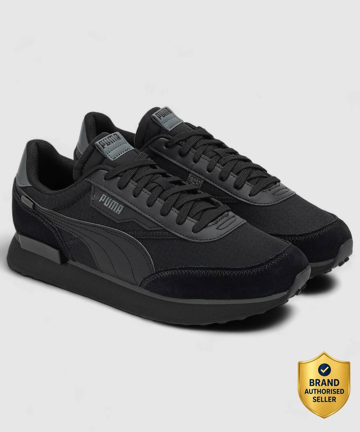 PUMA Future Rider Play On Black Sneakers For Men - Image 1