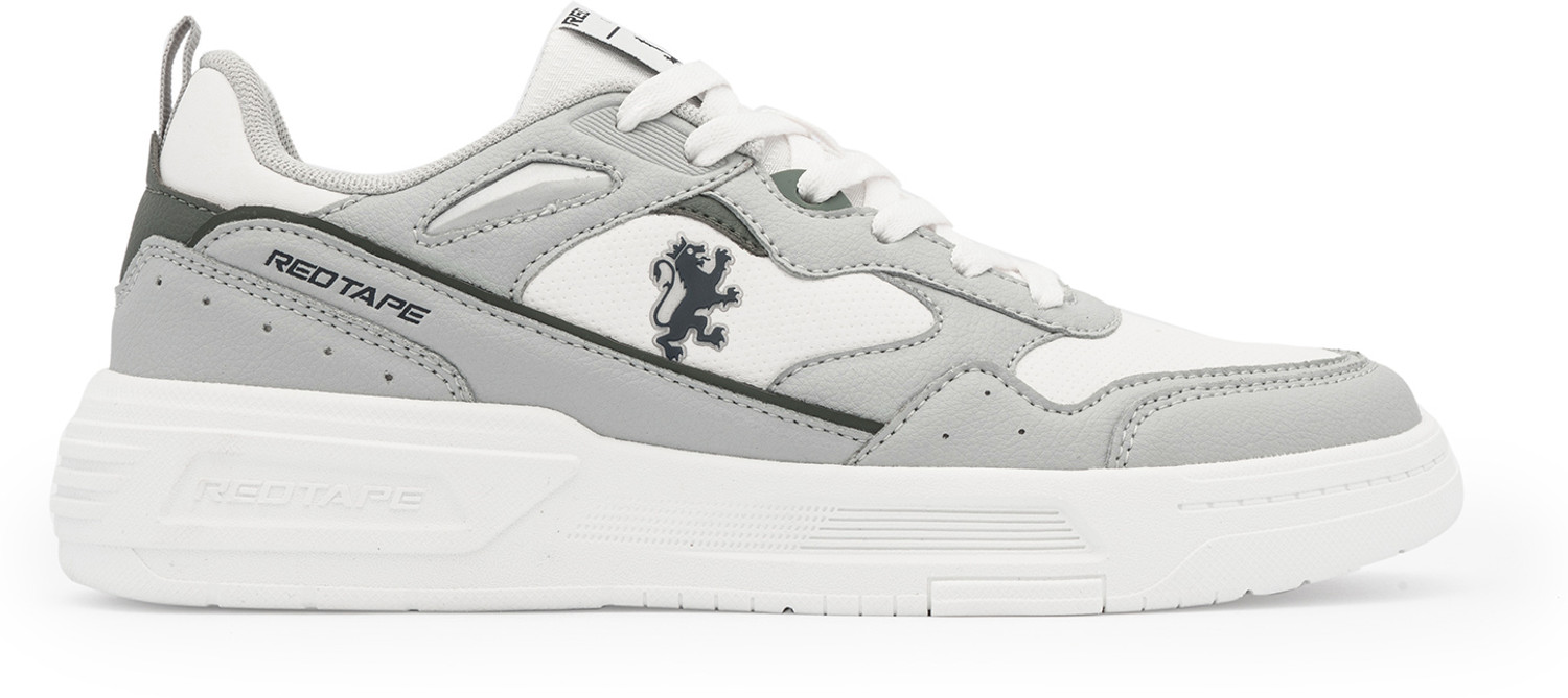 Image of RED TAPE Low Cut Sneaker for Men in White Grey | Sneaker Sneakers For Men