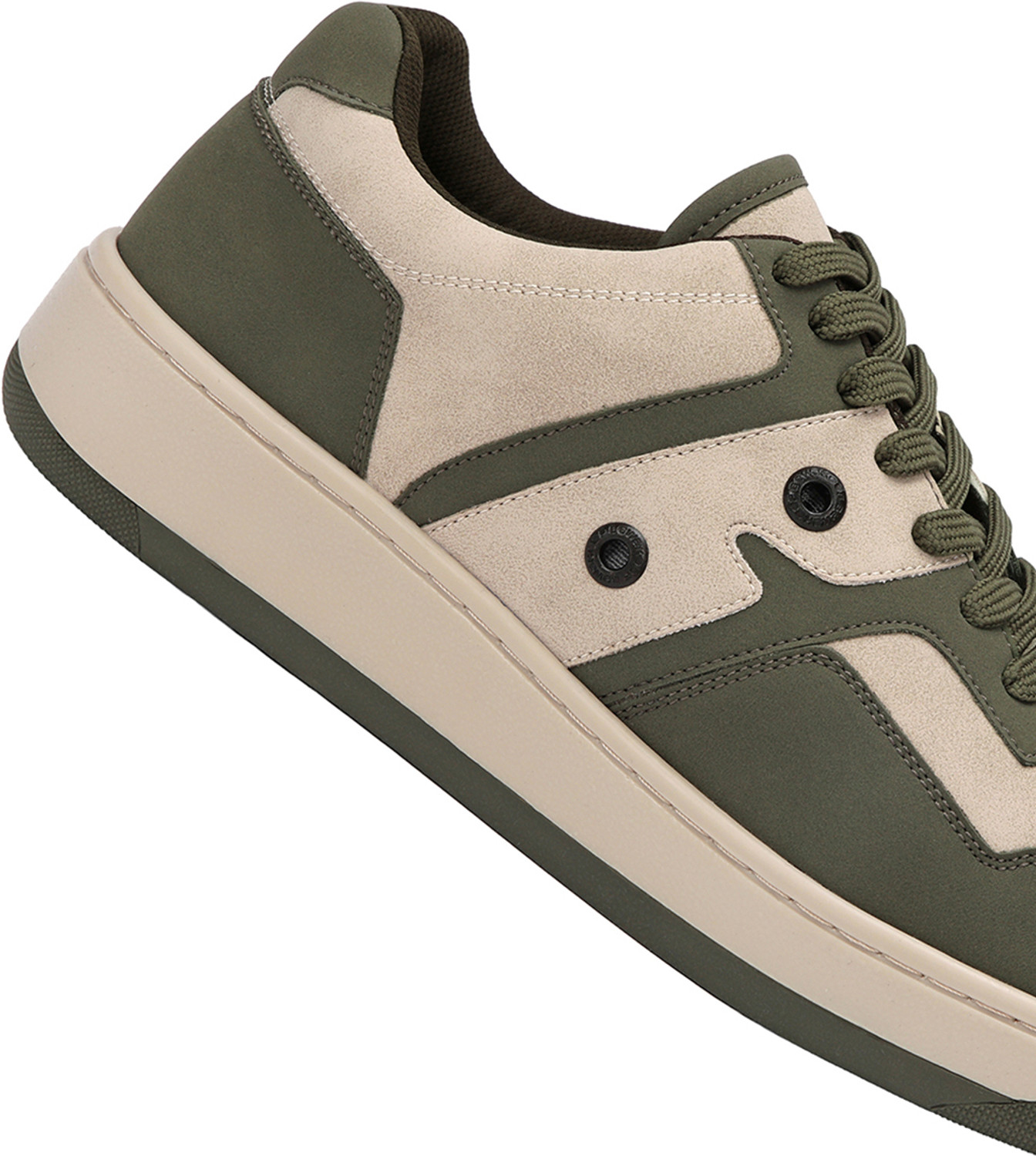 Image of BEWAKOOF RetroMix Groove Color Block Low Top Sneakers For Men