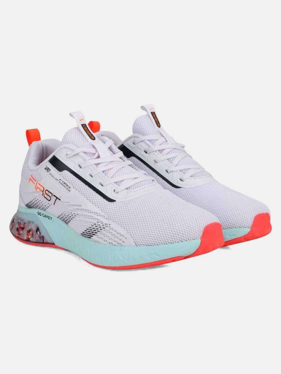CAMPUS FIRST Training & Gym Shoes For Men White - Image 2