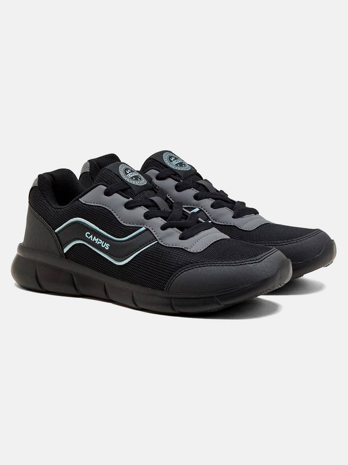 CAMPUS EVARO Men's Black Running Shoes - Image 2