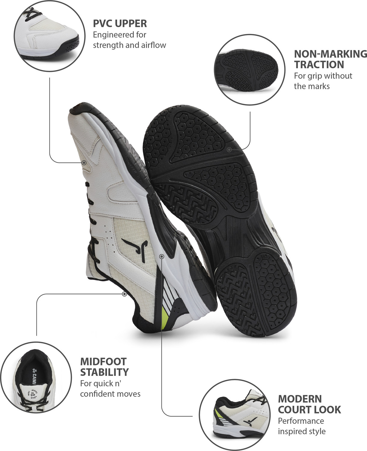 Image of CAMPUS SMASH LINE Badminton Shoes For Men