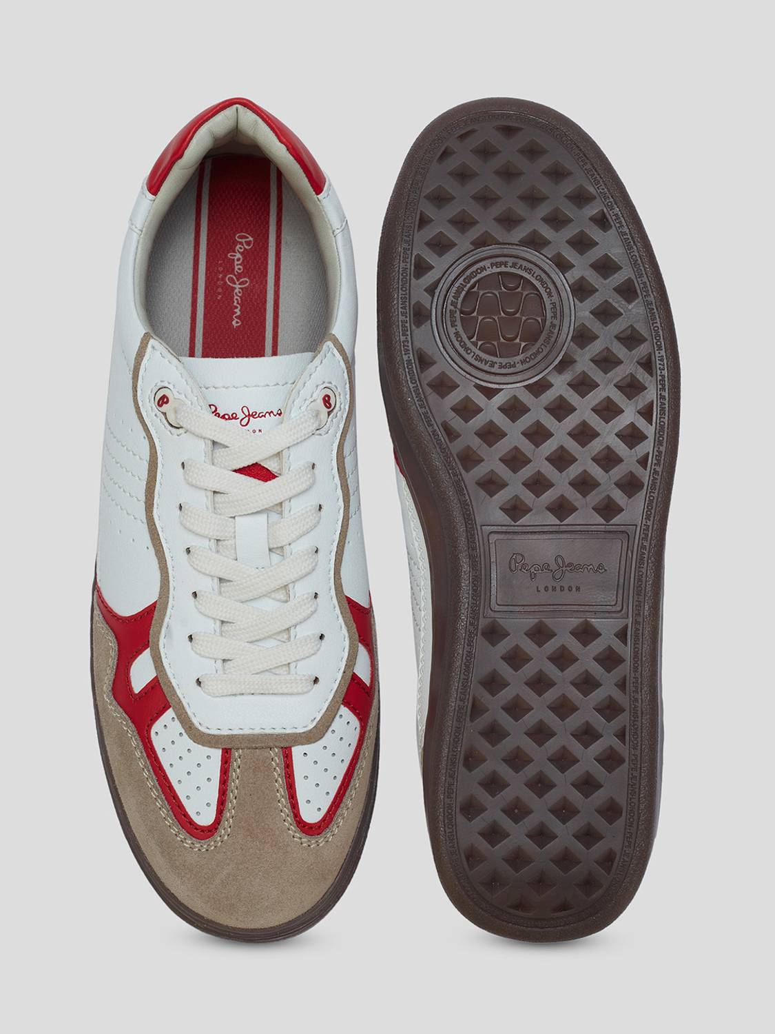 Pepe Jeans Men's Red Sneakers - Image 3