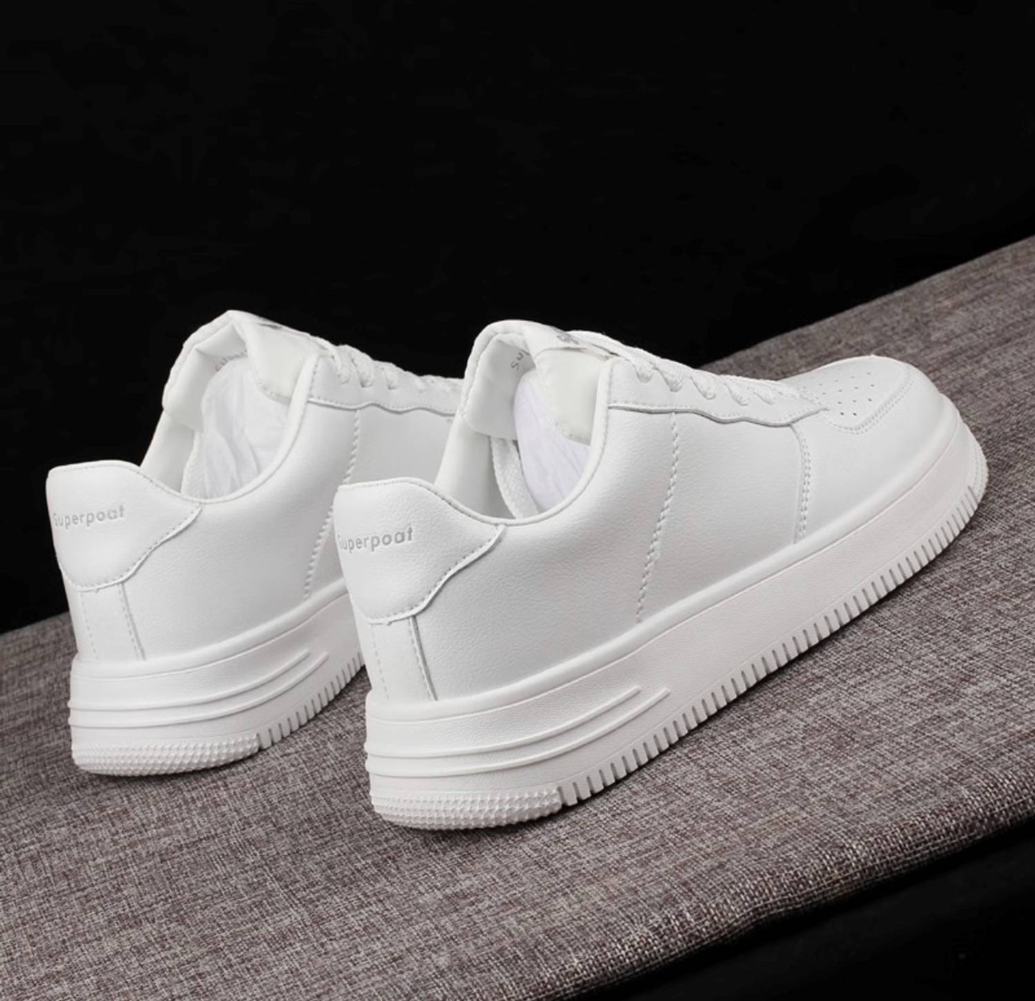 Roamra Casual White Sneakers for Men - Image 3