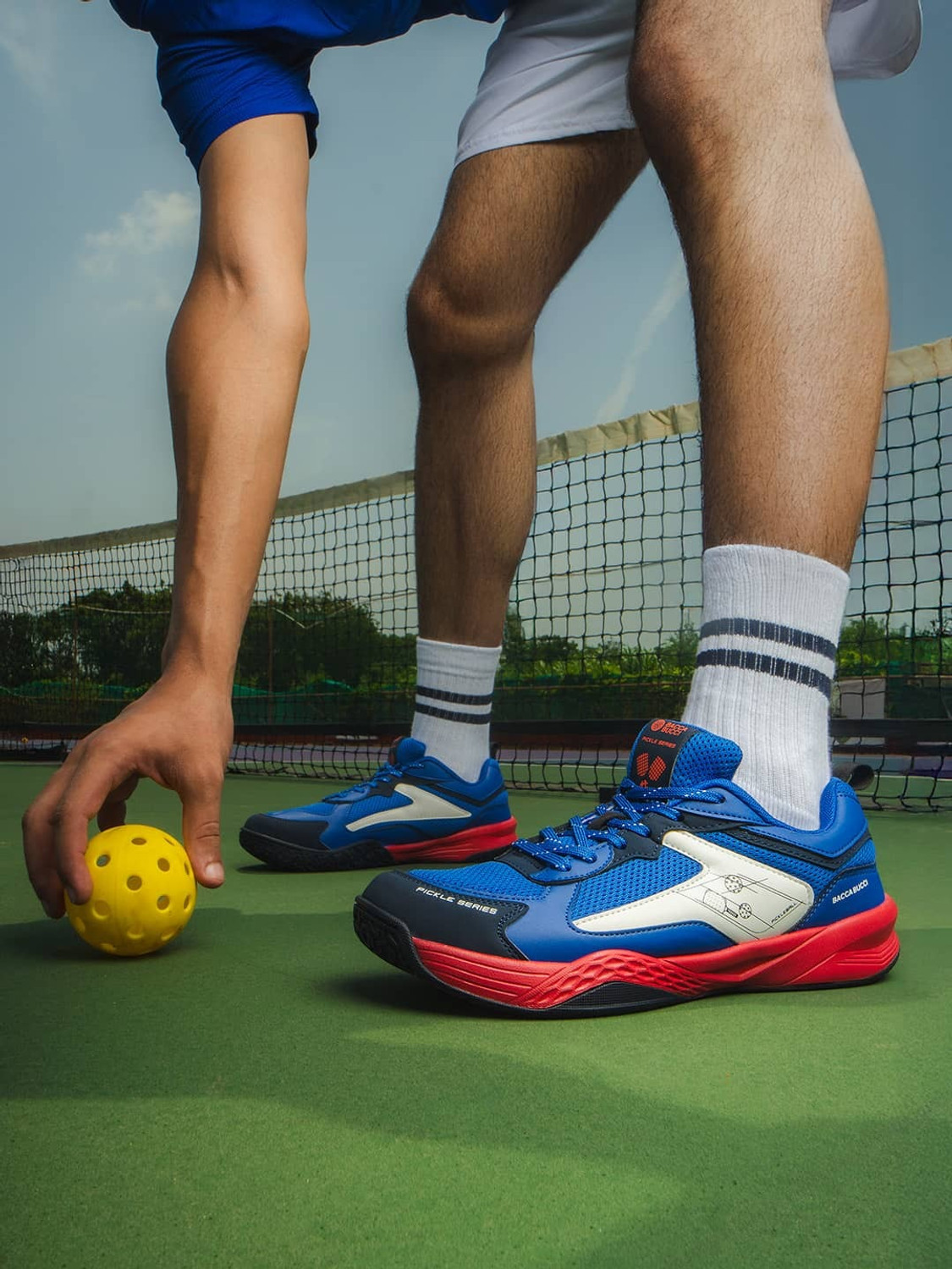 Image of bacca bucci Pickle Series Court Sneakers with OrthoLite Eco Insoles Sneakers For Men