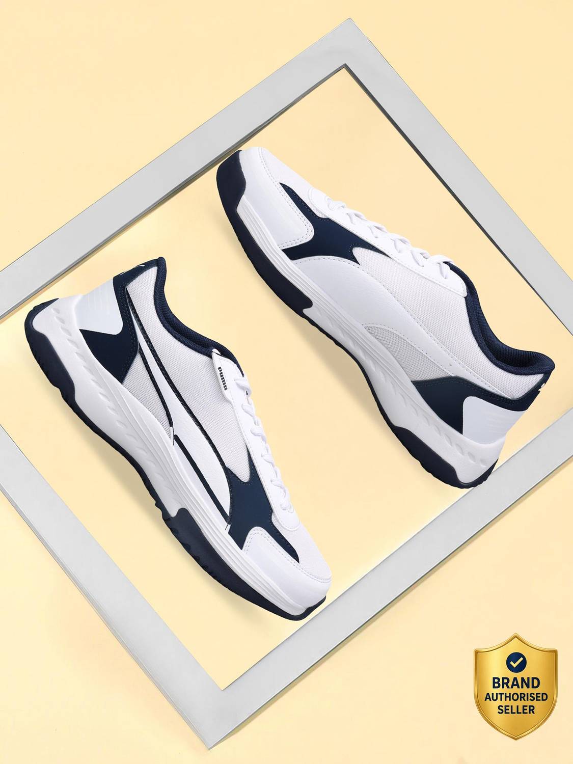 PUMA Flycourt Badminton Shoes for Men (White)