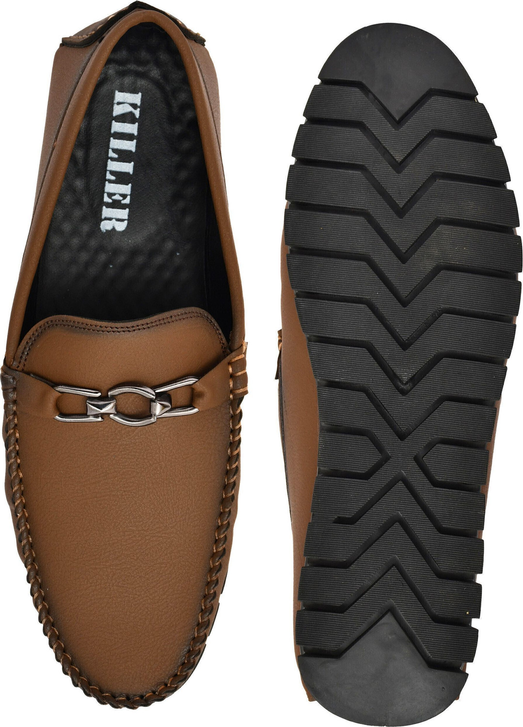 Image of KILLER Men's Nubuck-Touch Slip-On Driving Loafers with AirMix Sole Loafers For Men