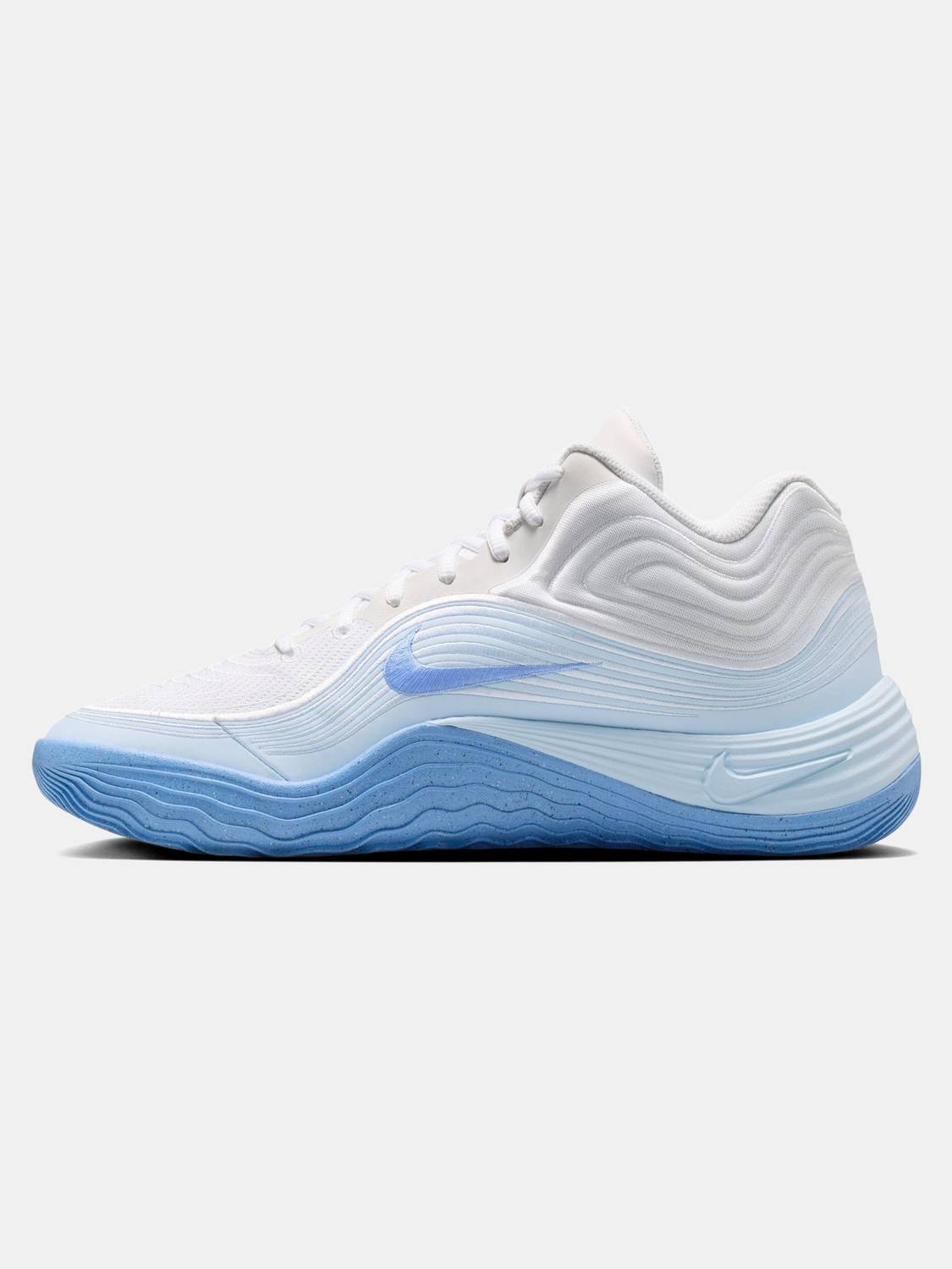 Nike Precision 8 Mid Basketball Shoes For Men - White - Image 3