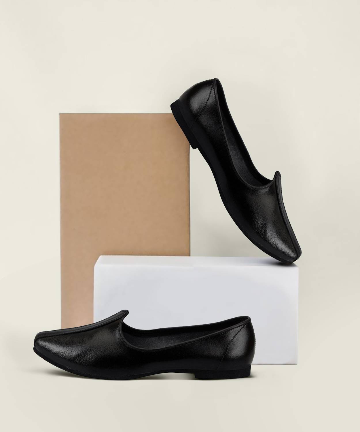 Bata Men's Black Jutis - Image 2