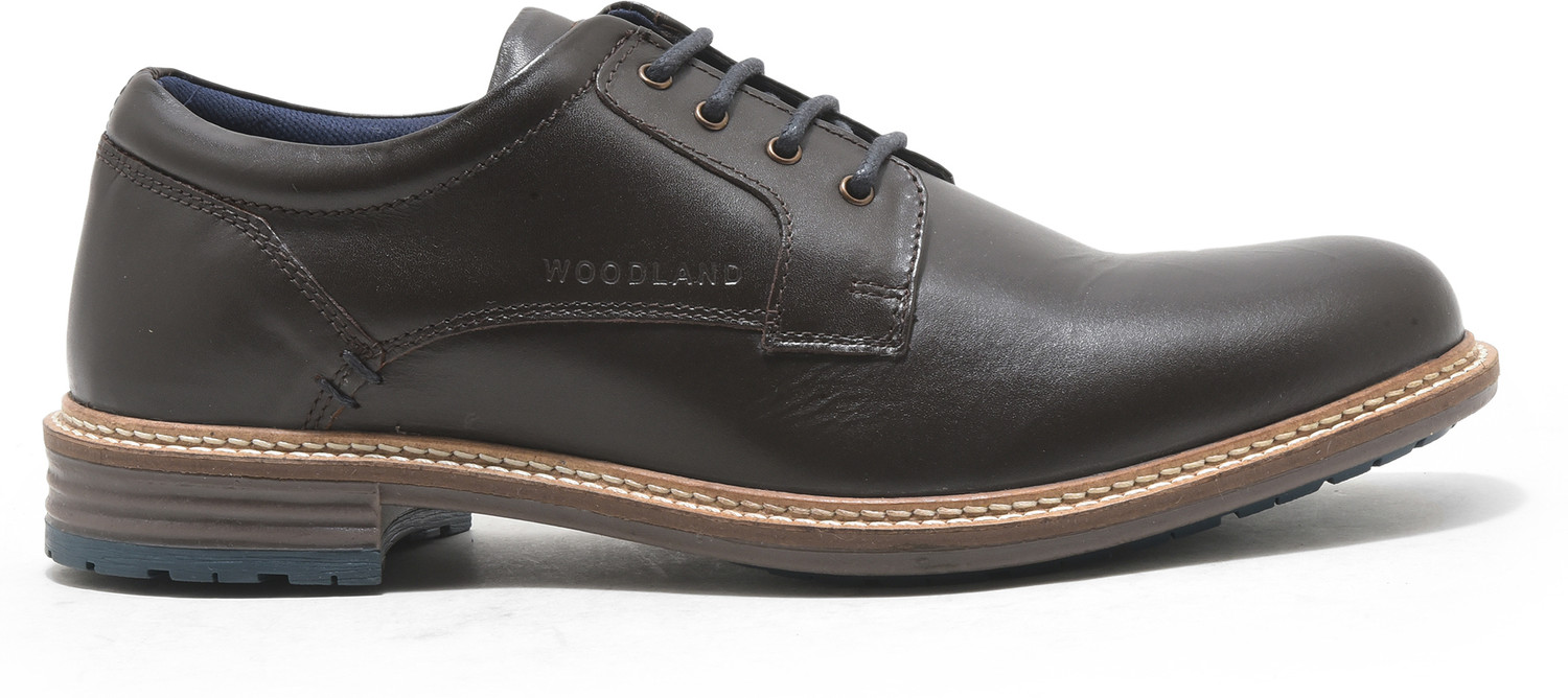 Image of WOODLAND Formal Office Wear Leather Premium Comfortable Lace Up For Men