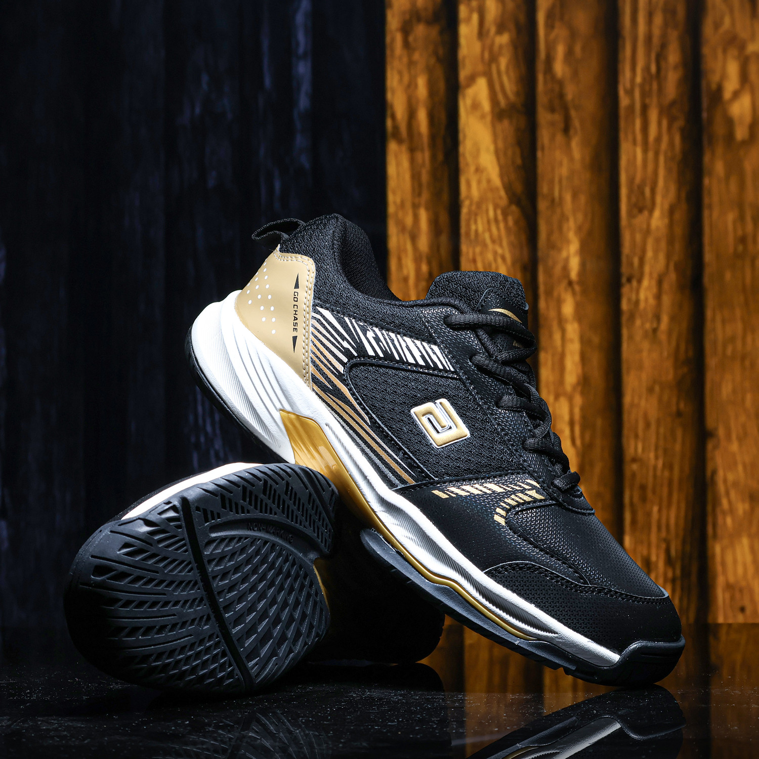 Image of asian Smash-01 Men's Badminton Shoes with Memory Foam & Non-Marking Sole Badminton Shoes For Men
