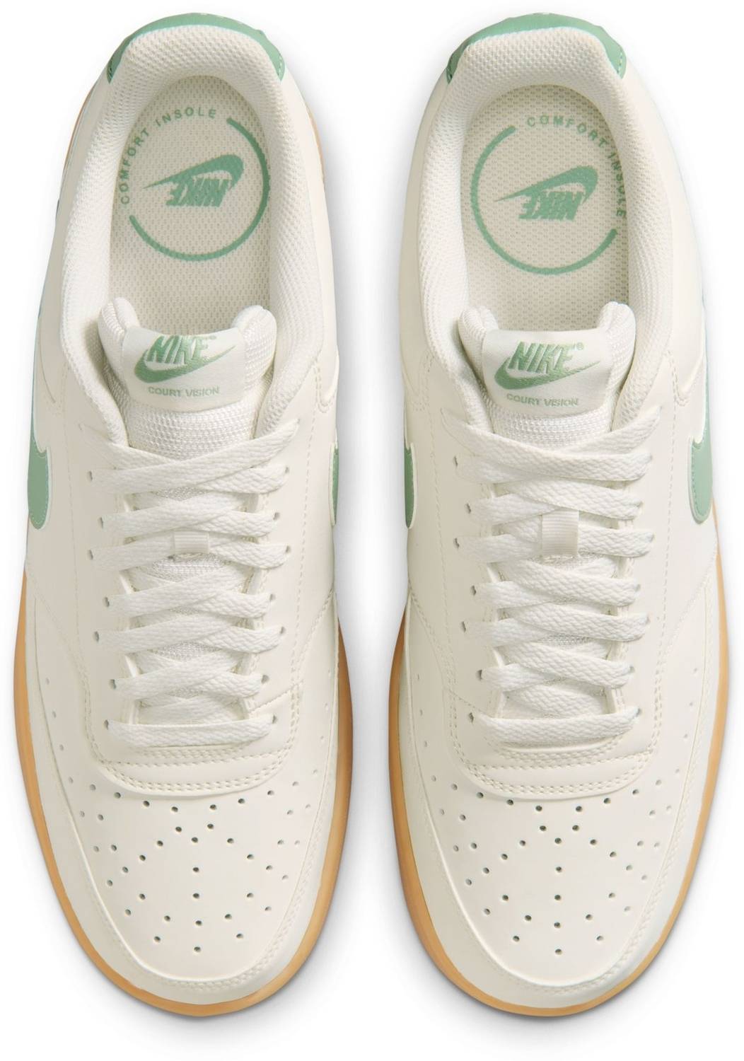 NIKE COURT VISION LO V2 NBK Men's Beige Sneakers - Image 5