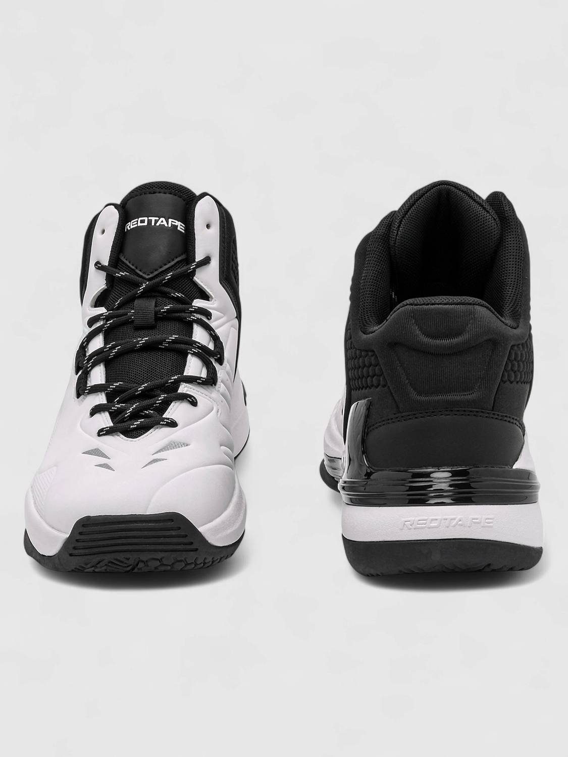 RED TAPE Black and White Shoes for Men - Image 4