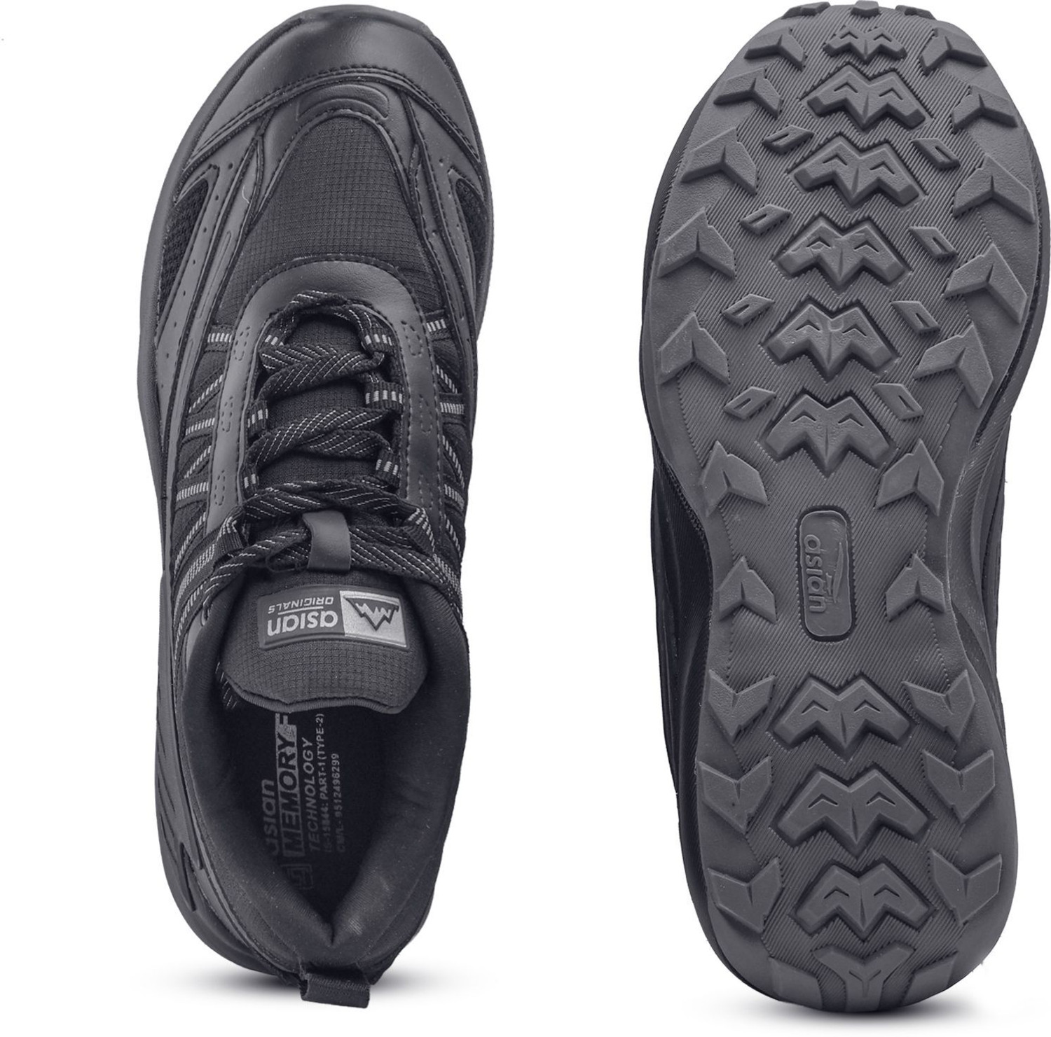Image of asian Everest-06 Men Trekking Shoes with High Grip Sole & Breathable Knit Upper Outdoors For Men