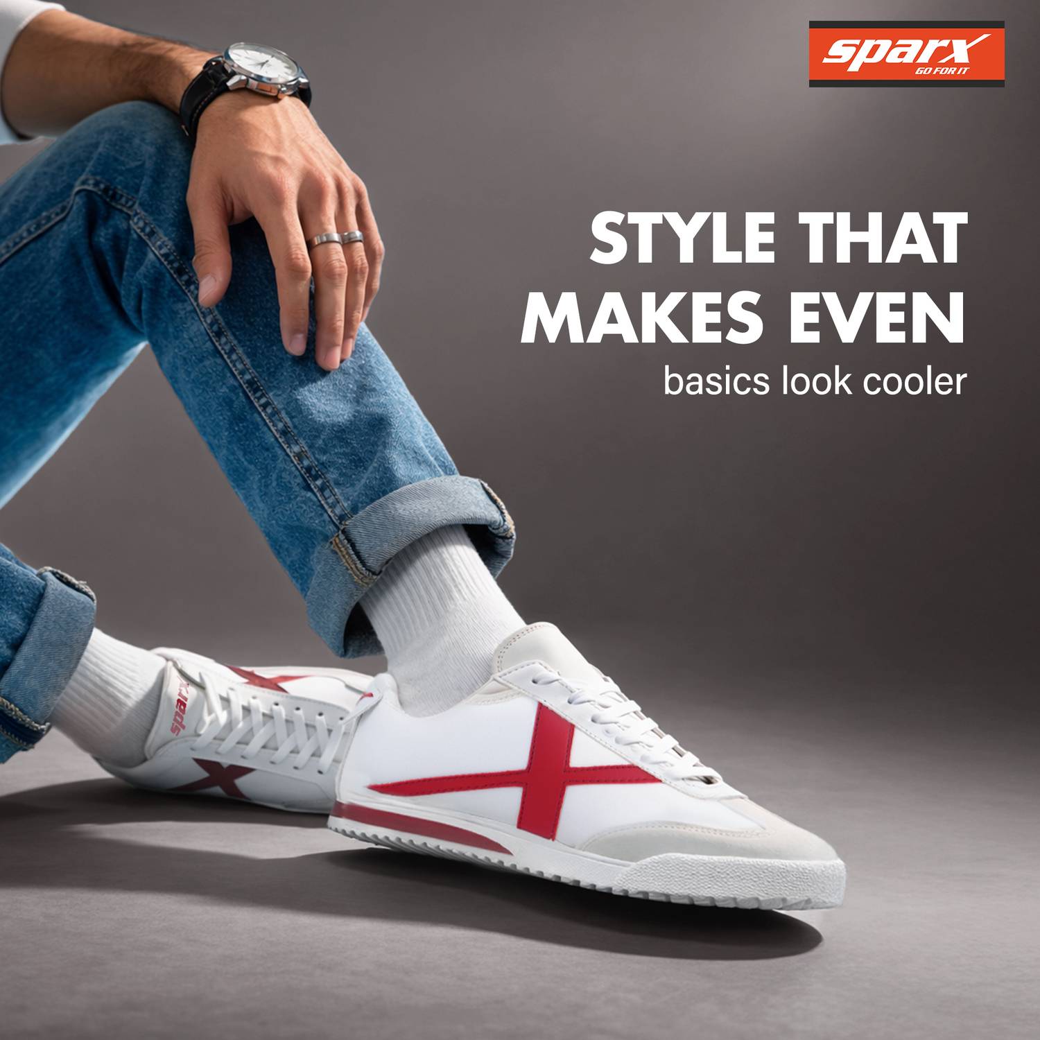 Sparx SM 4012 Men's White Sneakers - Image 5