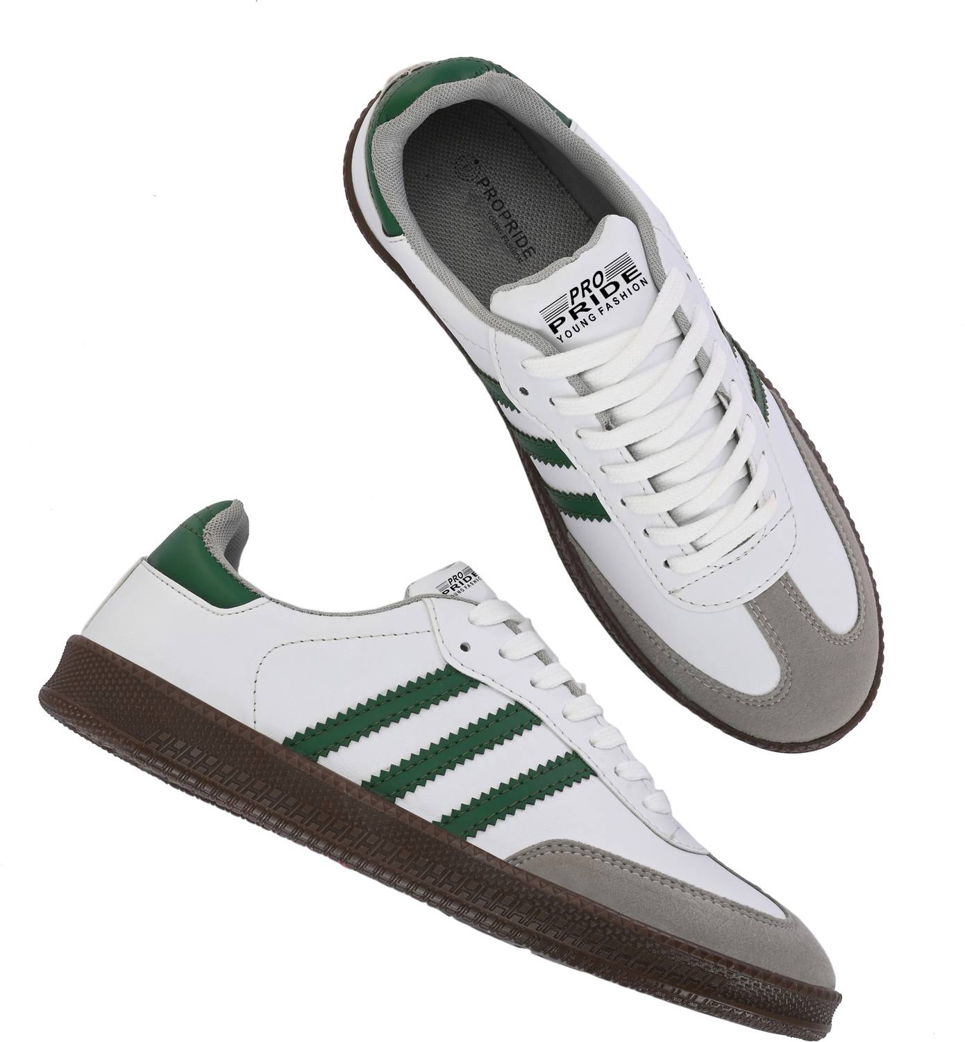 PROPRIDE Young Fashion Green Sneakers For Men - Image 3