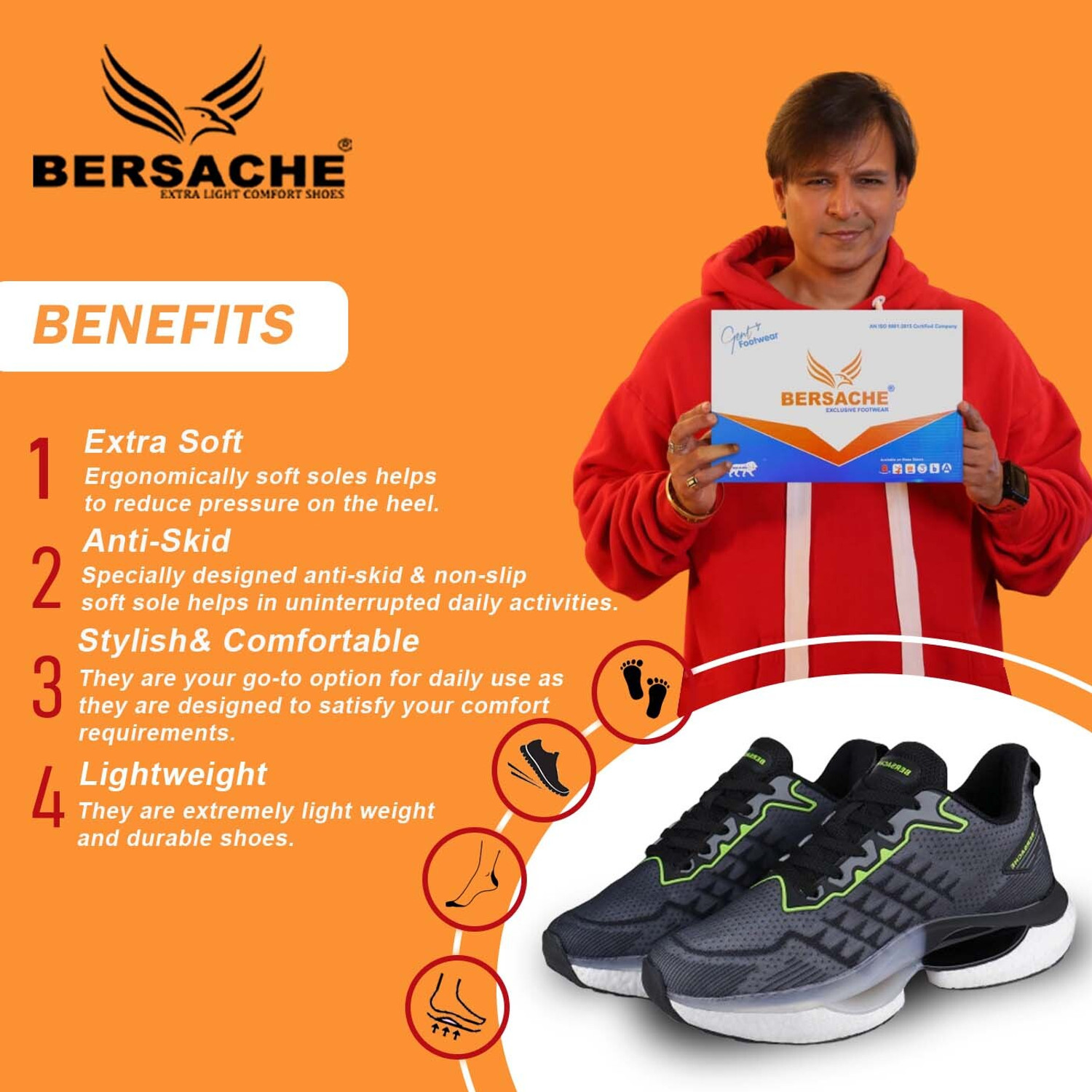Image of BERSACHE Bersache Premium Sports ,walking,cricket, Trending Running Shoes For Mens /boys Running Shoes For Men