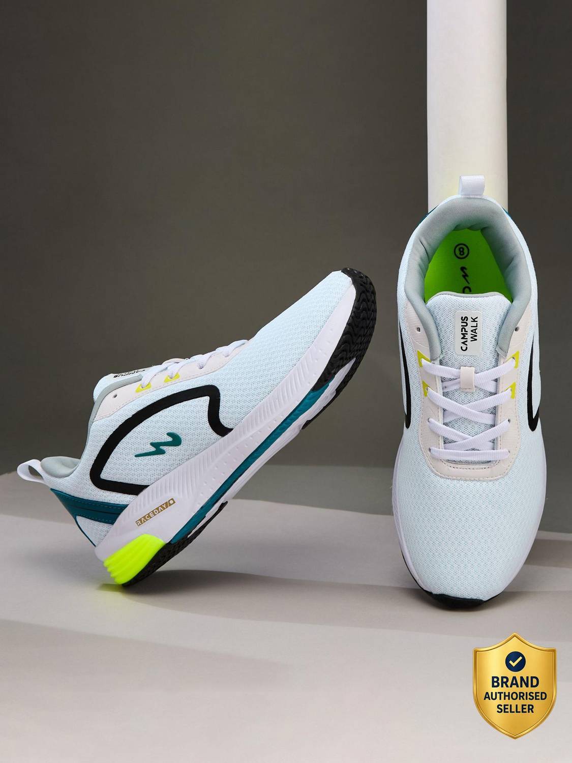 CAMPUS CAMP KARL Running Shoes for Men (White)