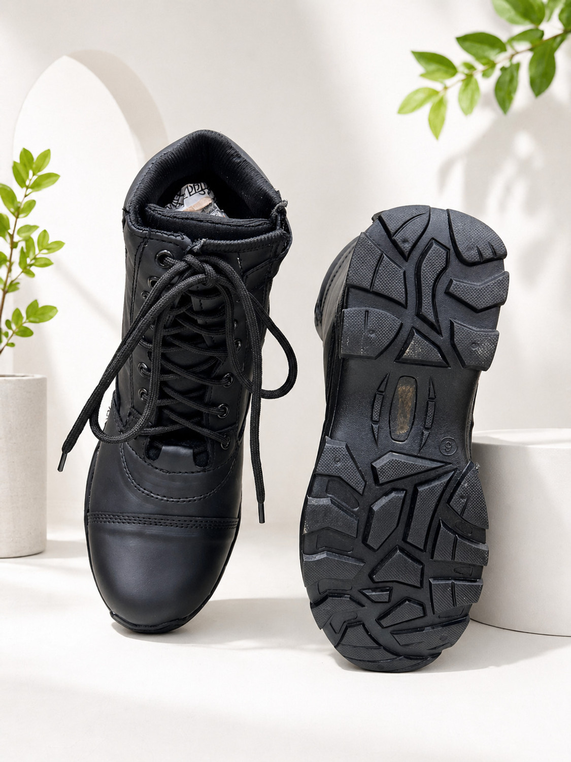 Image of OMEE GOLD Men's Tactical Army Chain Boots /Durable Military Footwear(Chain) for Men Boots For Men