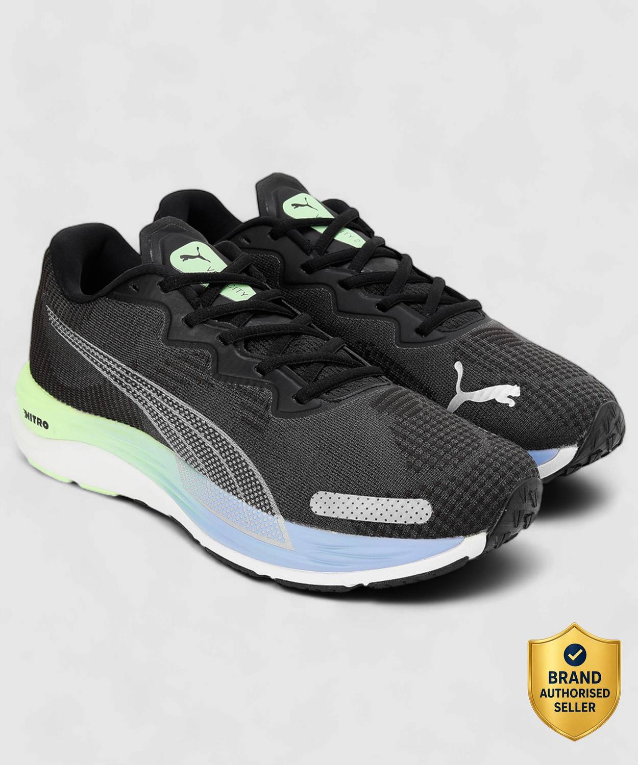 PUMA Velocity Nitro 2 Fade Black Sneakers - Image 1