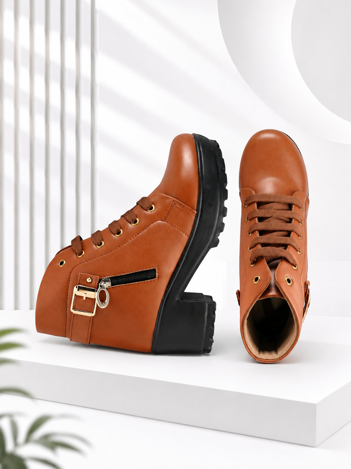 Image of TOSHINA SHOES KING Perfect Stylish Girls High Ankle Boots For Women
