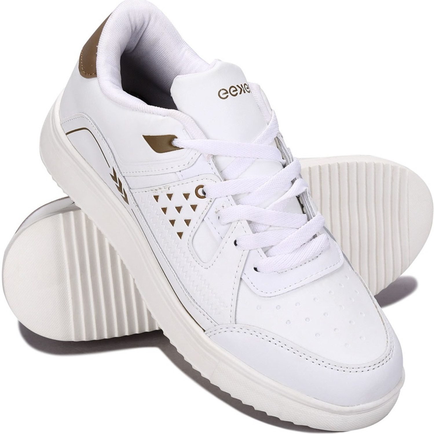 Image of Paragon Eeken Men Casual Comfortable Cushioned Sneakers for Daily Outdoor Wear Sneakers For Men (White, 7)