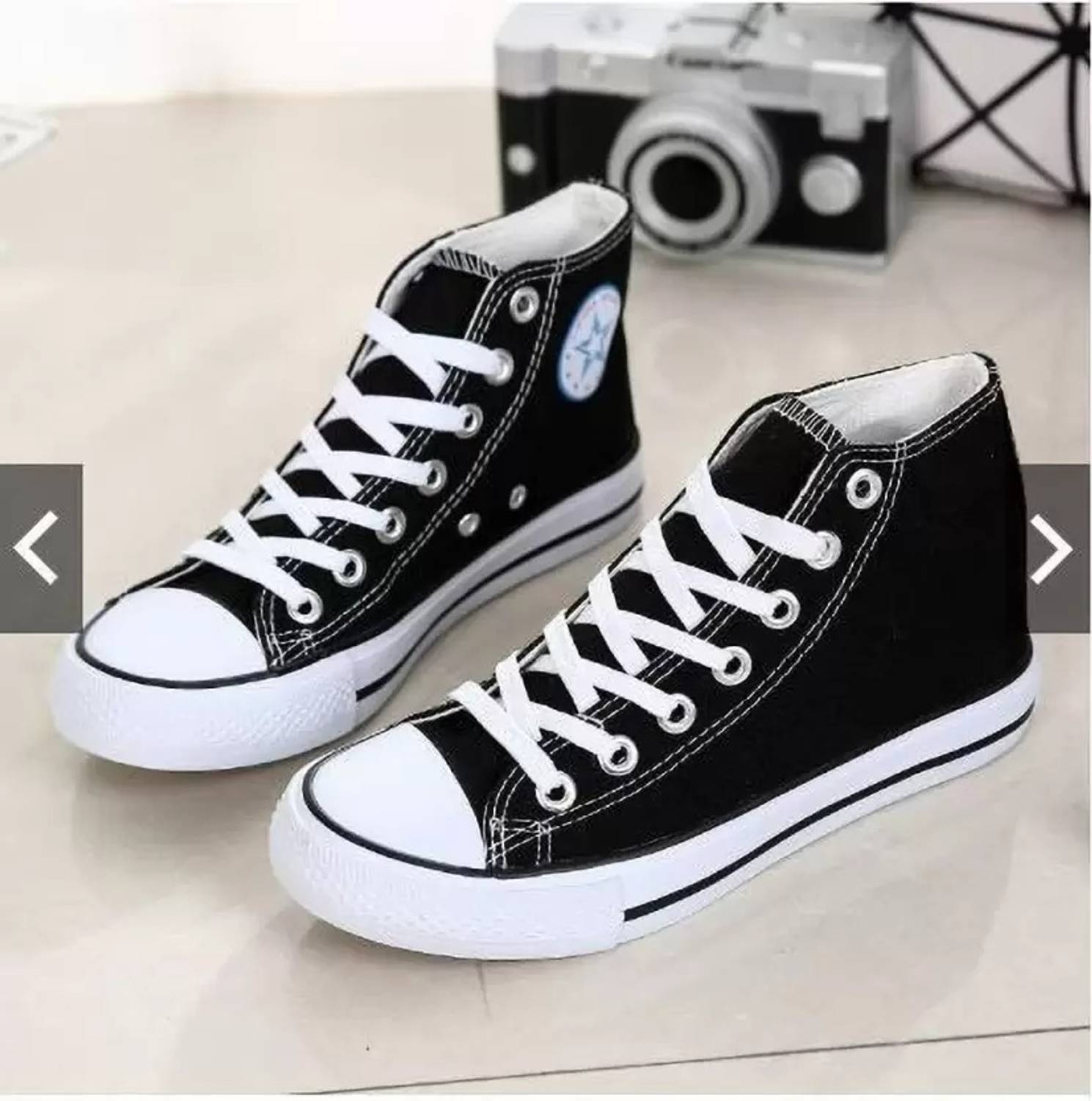 ALKERA High Tops Unisex Black - Image 3