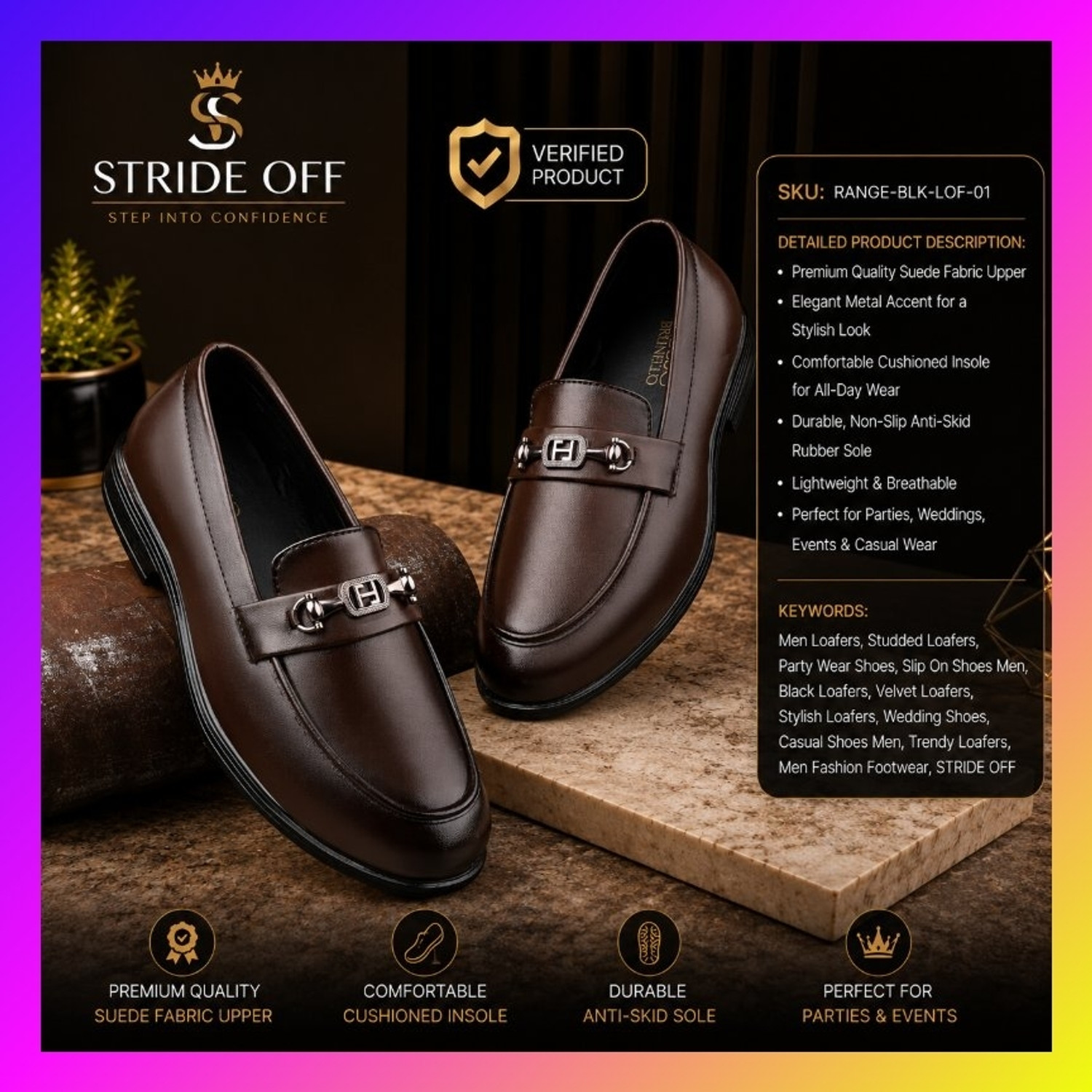 Image of Stride Classic Formal Loafer Loafers For Men