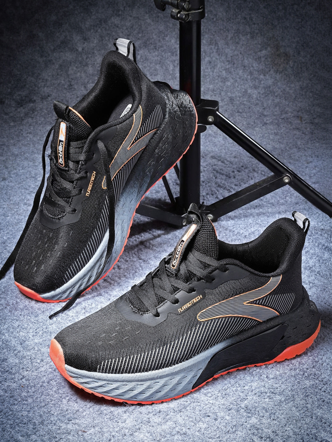 Image of action Athleo TURBO-503 Trendy Lightweight Comfortable Durable Sports Lace-Up Running Shoes For Men