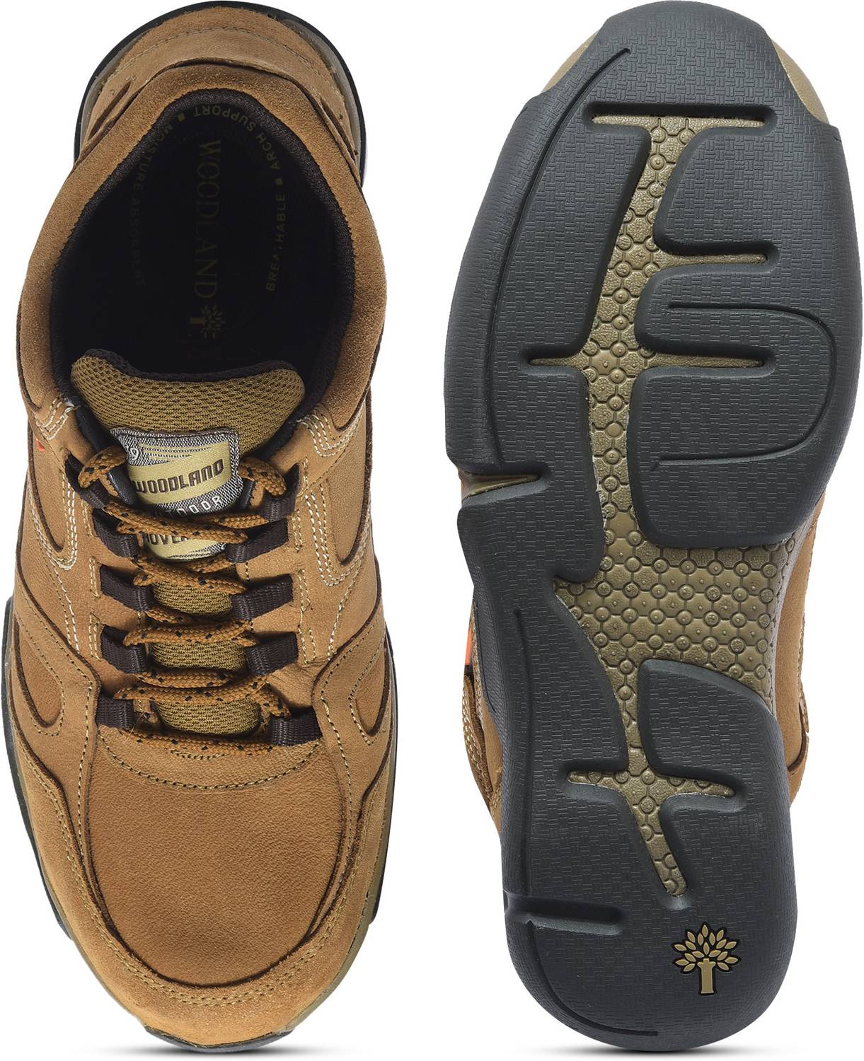 WOODLAND Men's Lace Up Casual Shoes - Image 5