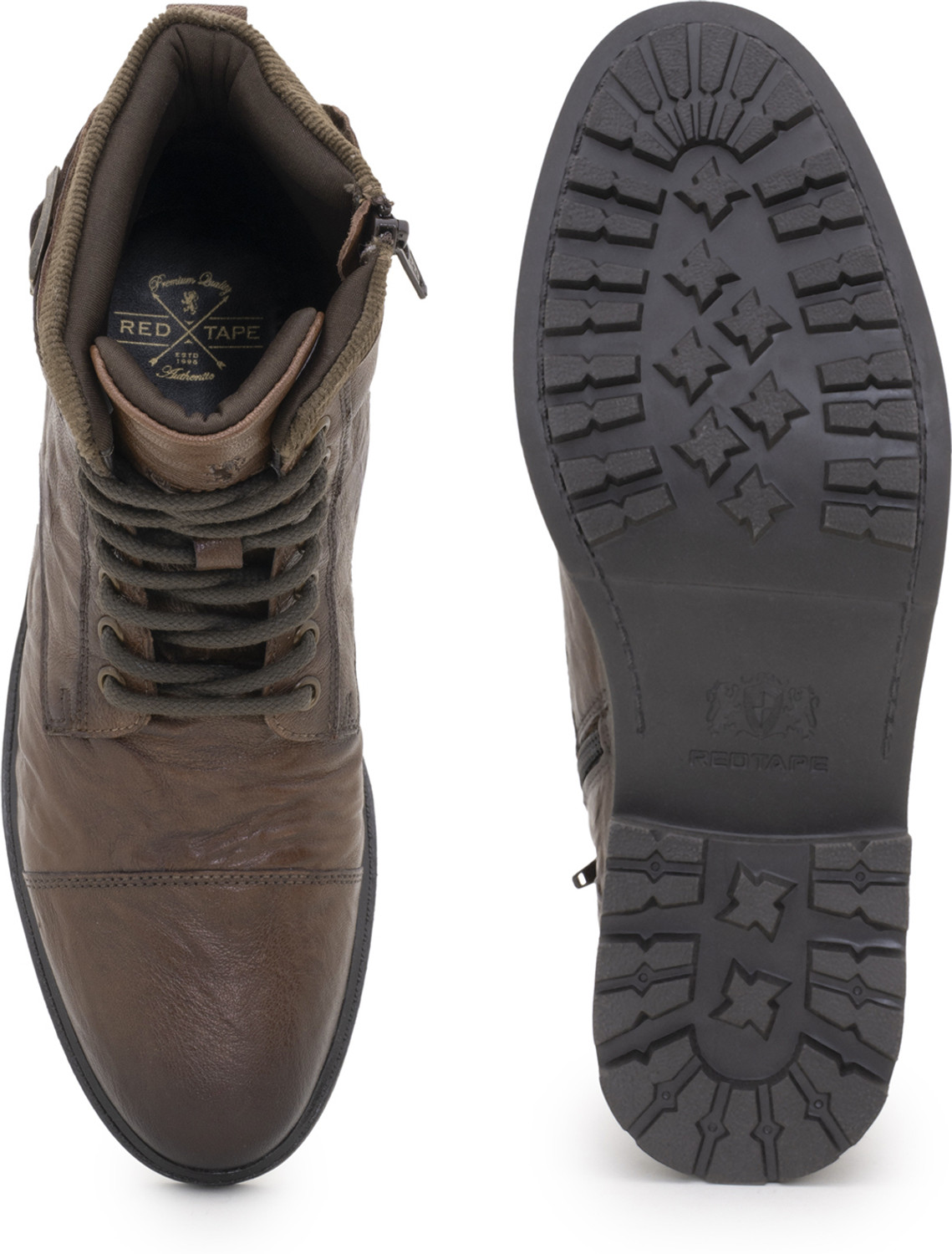 Image of RED TAPE Biker Boots | High-Top Casual Boots. Slip On For Men