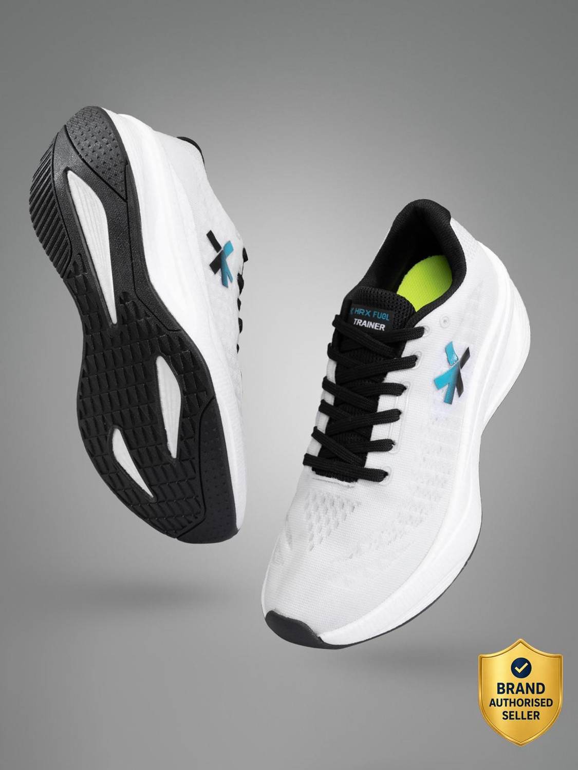 HRX by Hrithik Roshan Men's White Running Shoes - Image 1