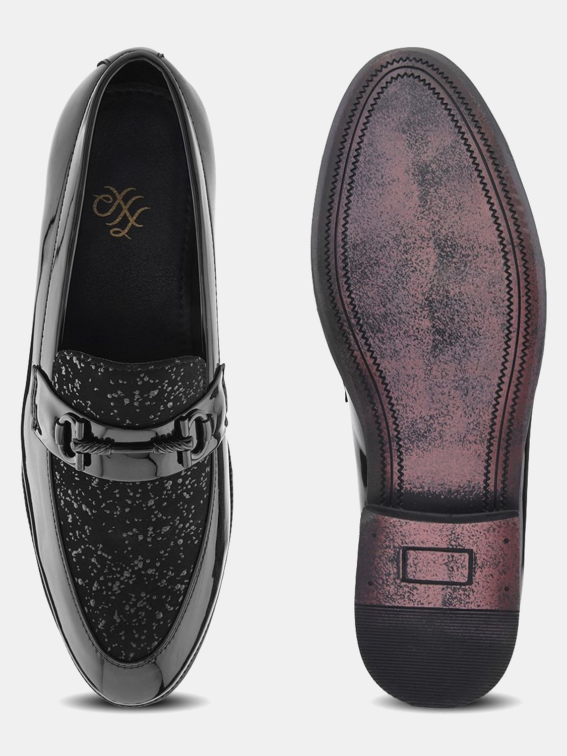 Image of House of Pataudi Comfortable Outdoor Synthetic Leather Slip-On Formal For Men