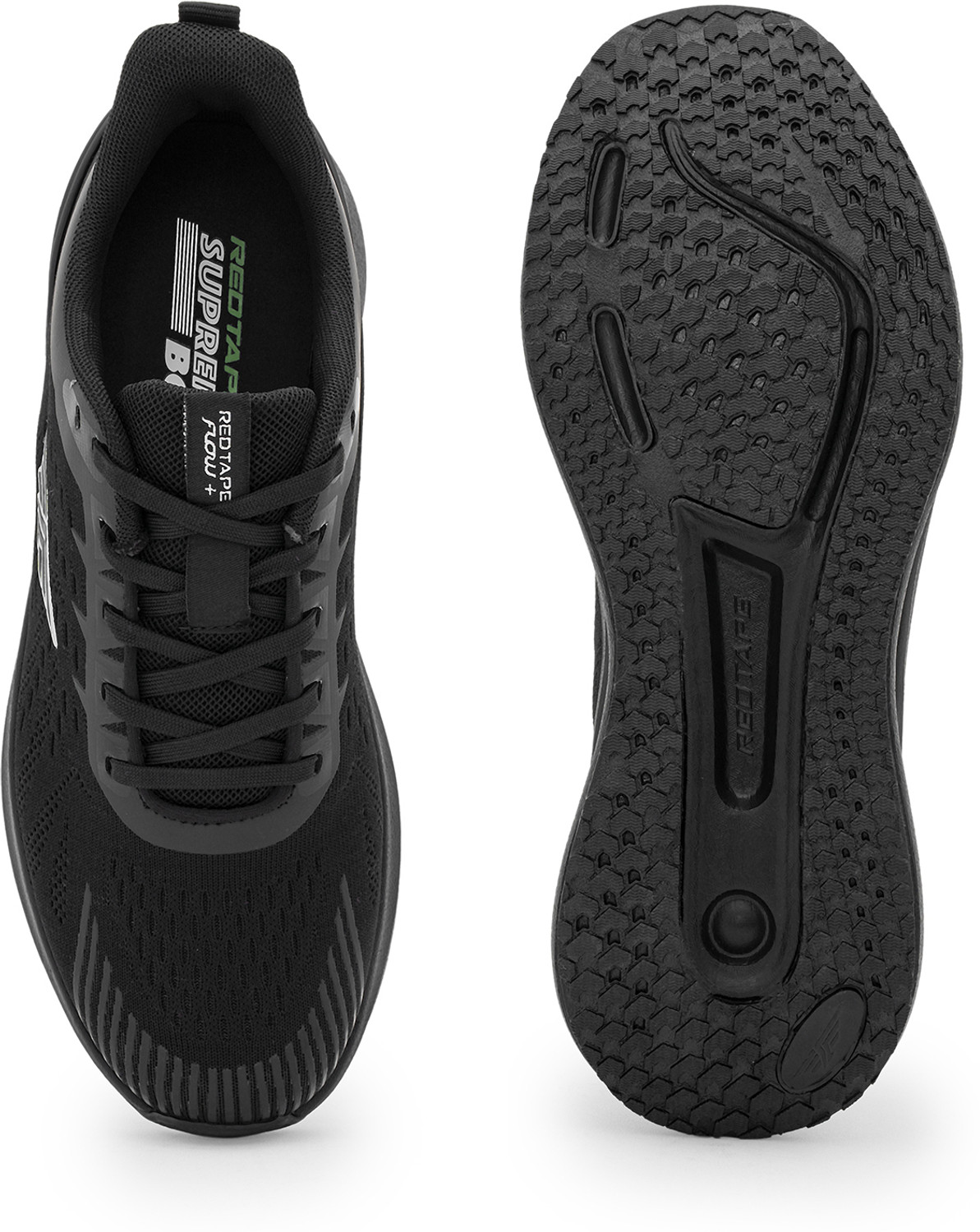 Image of RED TAPE Cultured Round-Toe Shape & Cushioning Technology Walking Shoes For Men