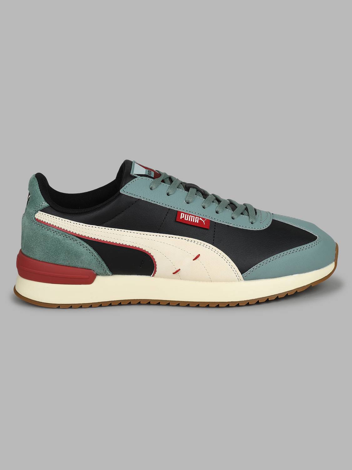 PUMA R78 Wind Greenside Black Men's Sneakers - Image 4