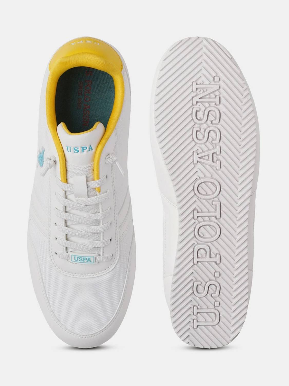 U.S. POLO ASSN. CLEMT 3.0 White Sneakers For Men - Image 3