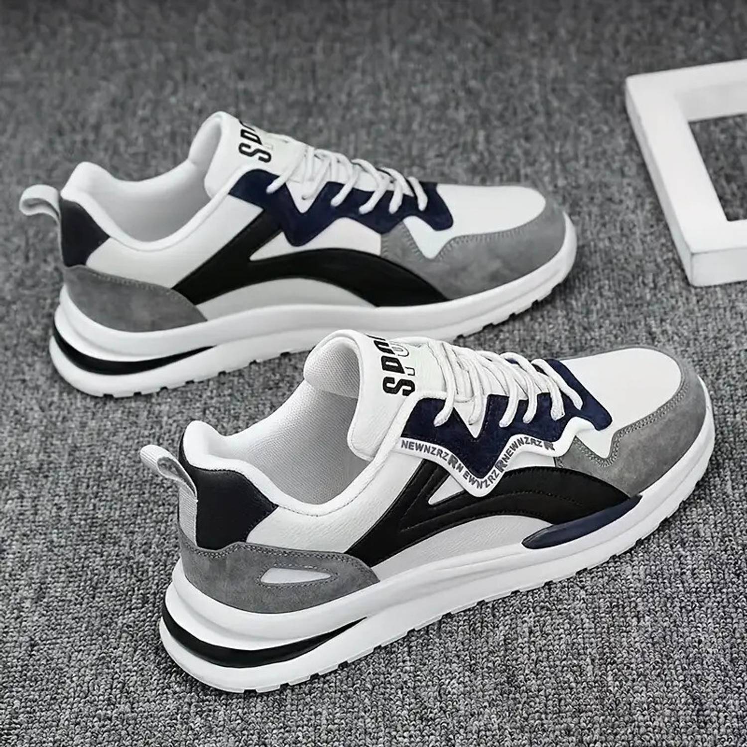Echor Men's White Casual Sneakers - Image 3