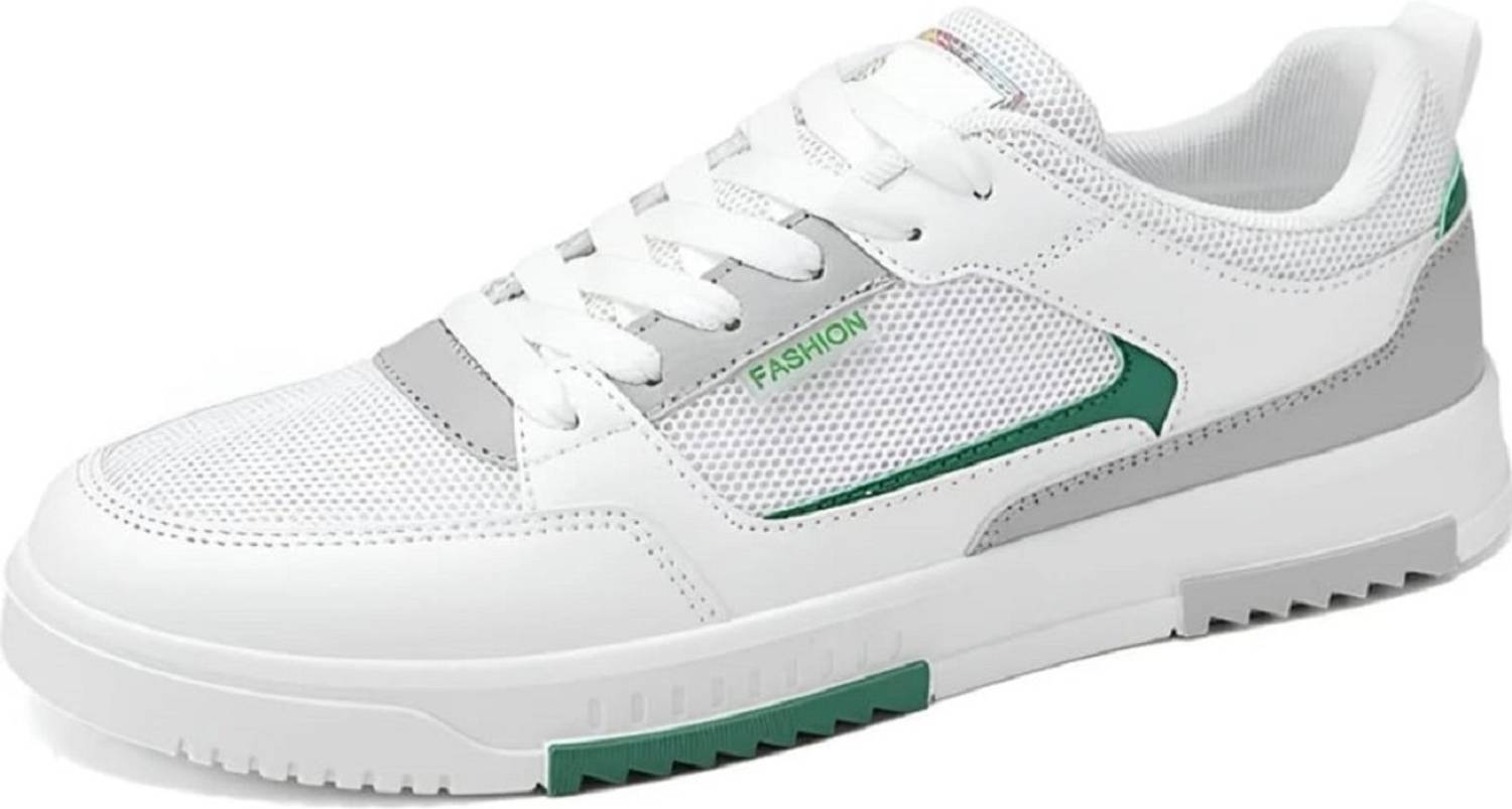 BLUVYN Men's Grey White Casual Sneakers - Image 3
