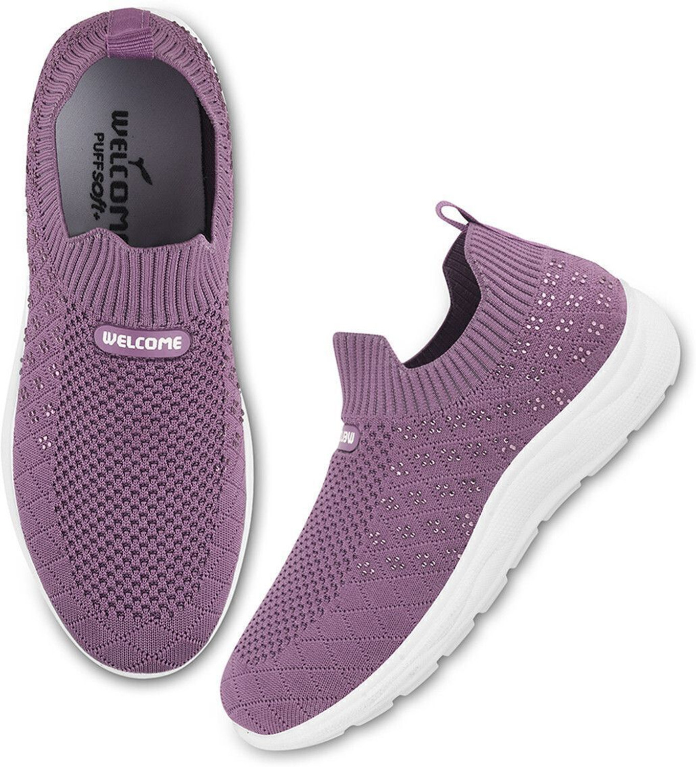 Image of WELCOME Stylish & Comfortable Breathable Walking Casual Perfect for Outdoor Wear Slip On Sneakers For Women