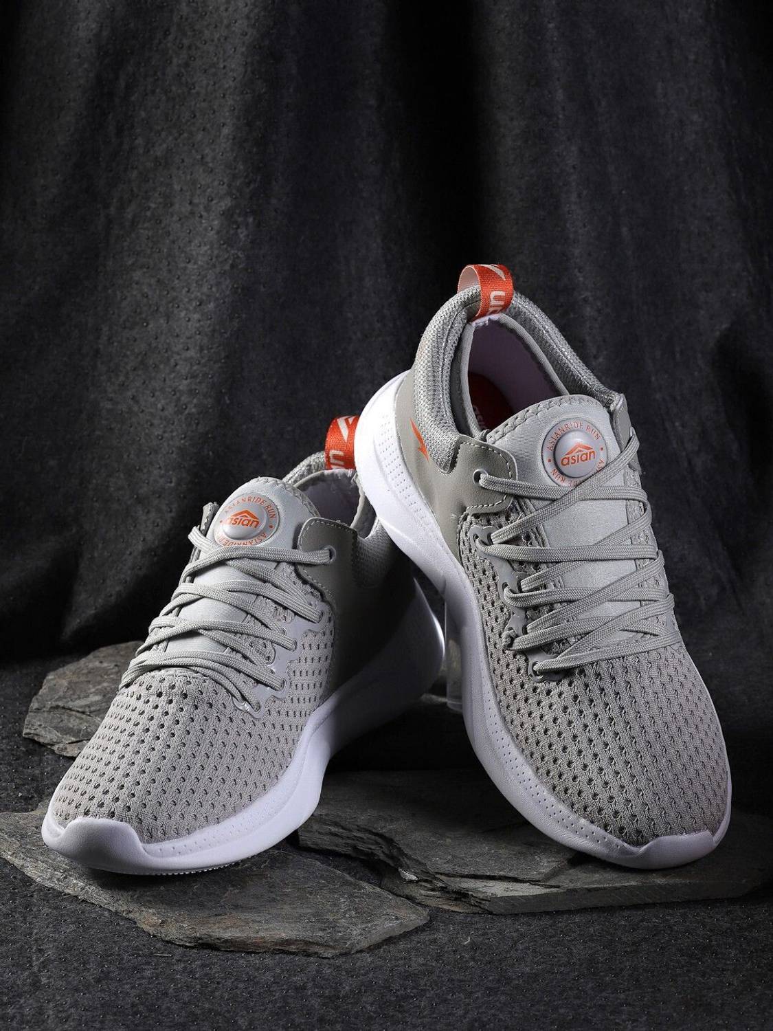 asian Creta-12 Grey Men's Sports Shoes - Image 3