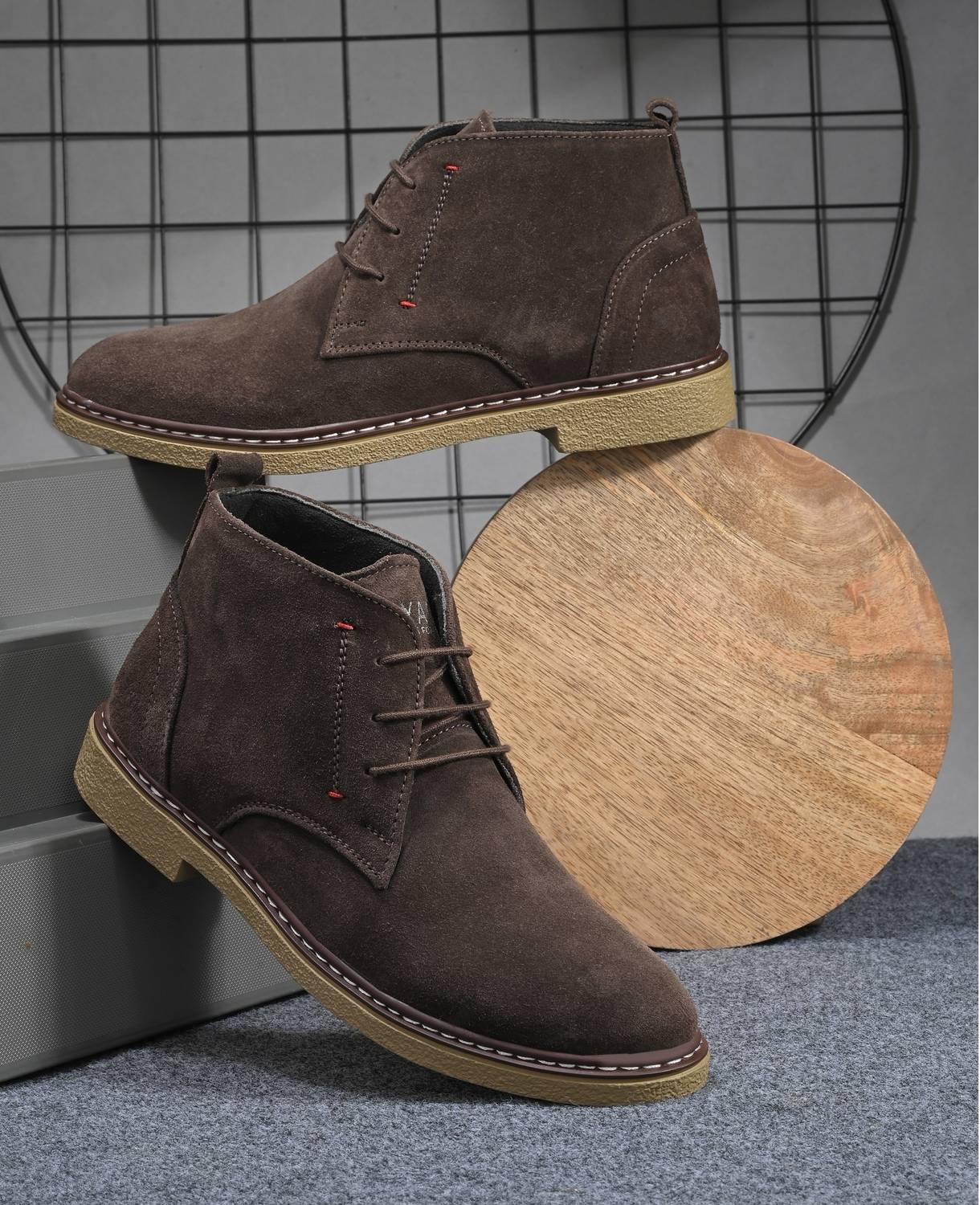 Layasa Men's Brown Chelsea Boots - Image 1