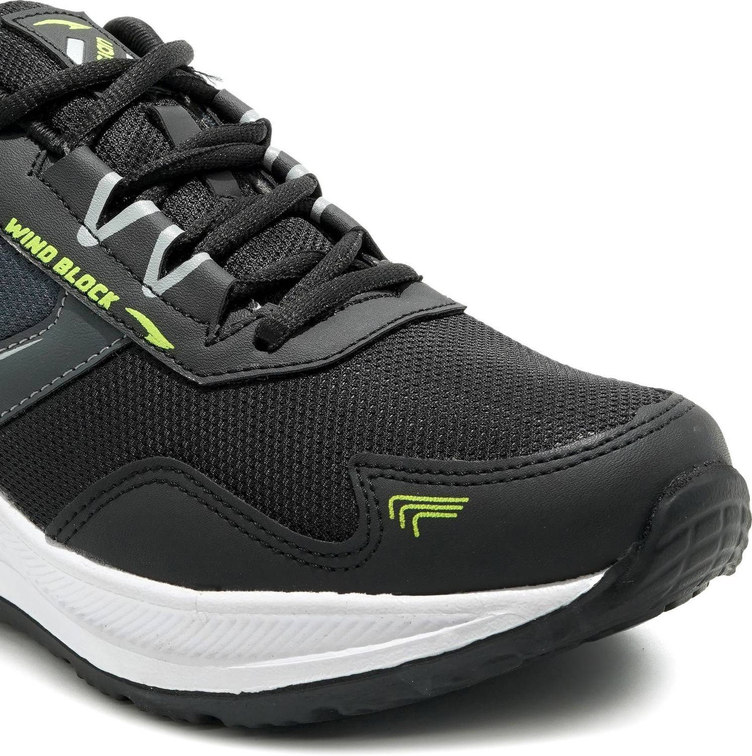 asian Thar-01 Black Men's Running Shoes - Image 4