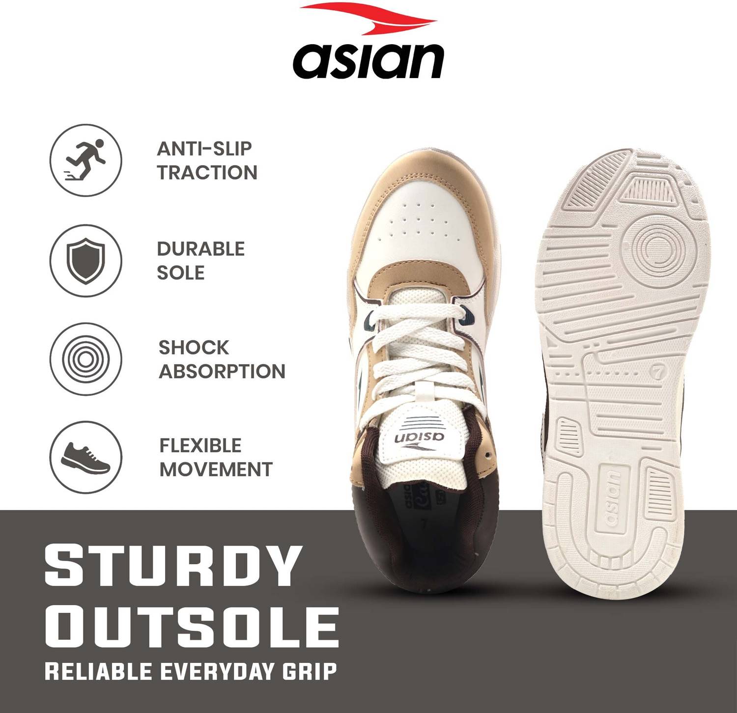 asian Asian Tango-11 High Top Sneakers for Men | Stylish & Sporty